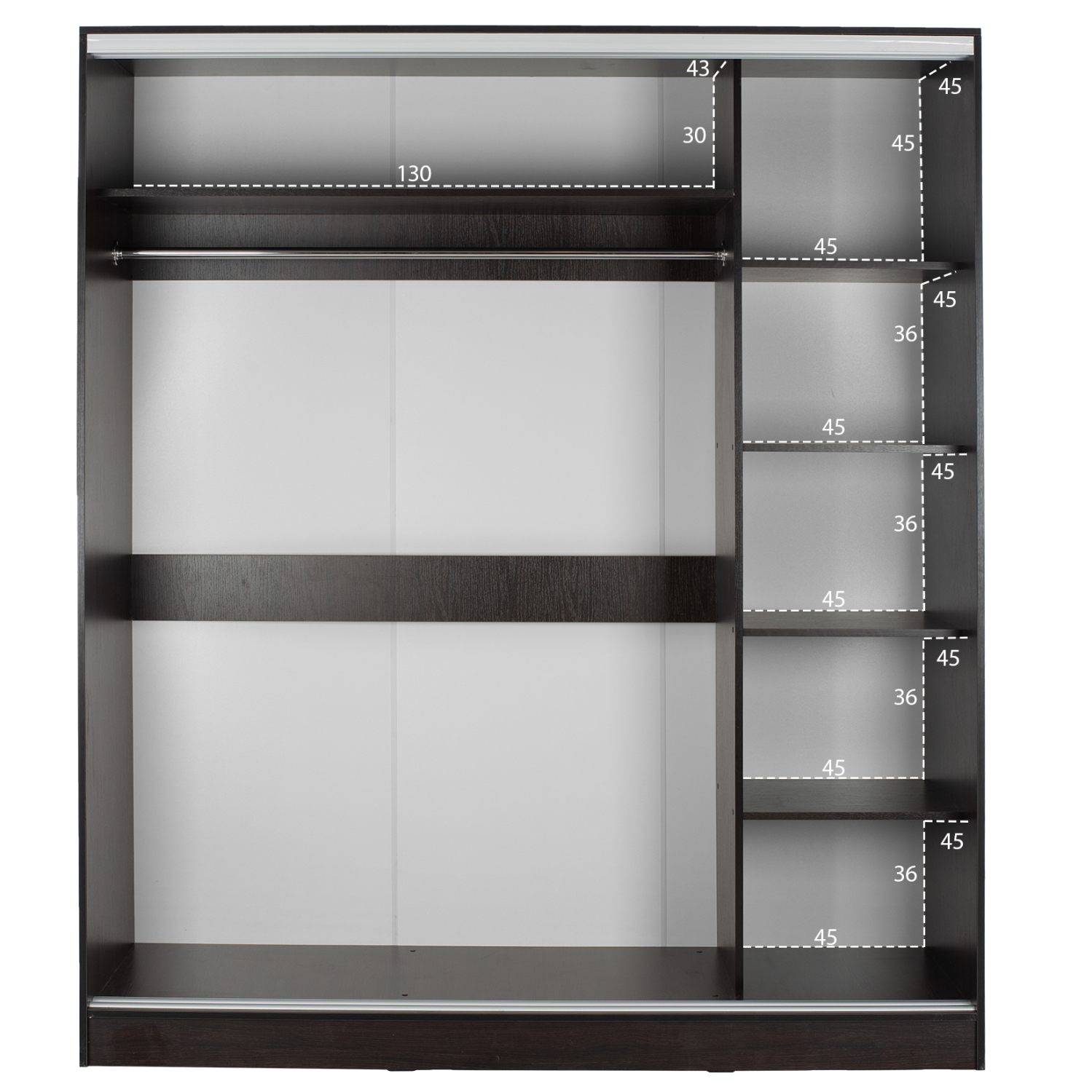 ΝΤΟΥΛΑΠΑ ΔΙΦΥΛΛΗ ADLER ΣΥΡΟΜΕΝΗ ΜΕ ΚΑΘΡΕΠΤΗ ΒΕΓΓΕ HM2434.02 160x60x210 εκ. 4