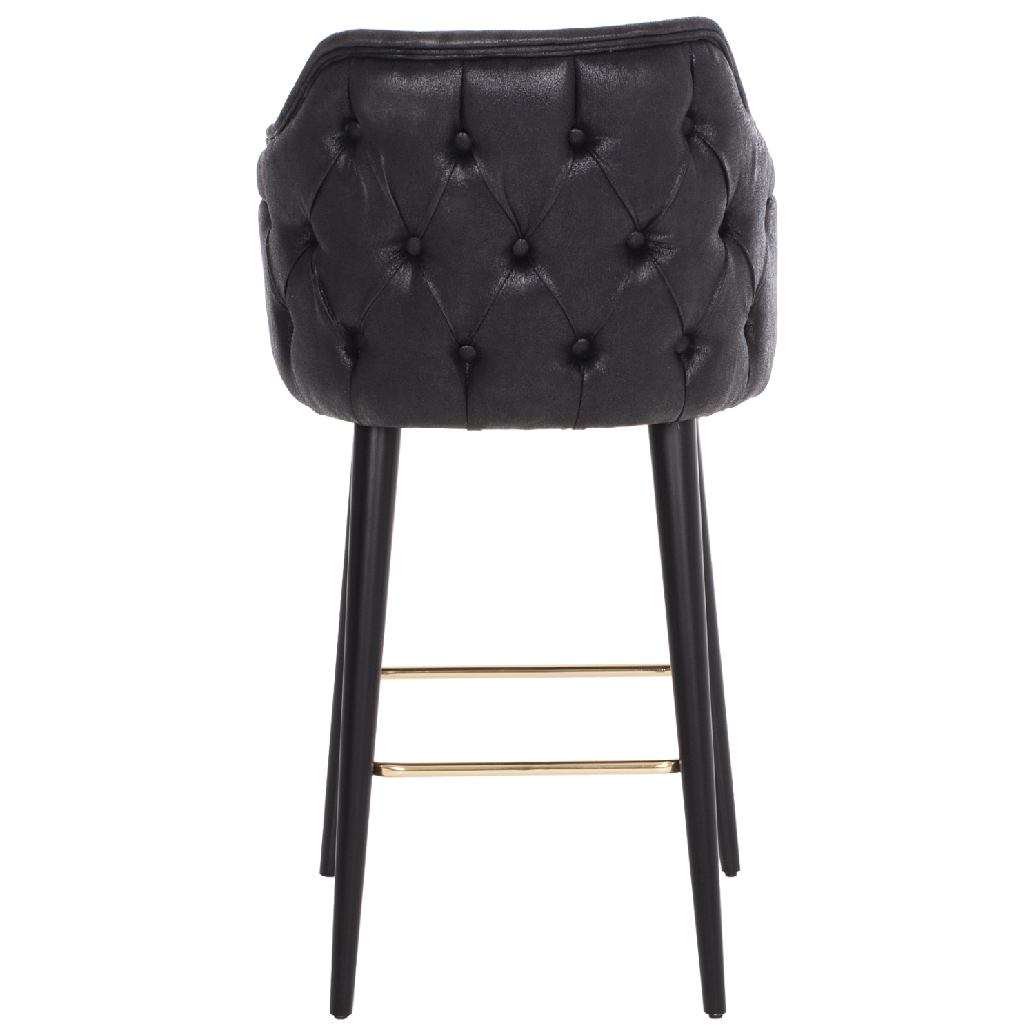 ΣΚΑΜΠΟ BAR ΕΠΑΓΓΕΛΜΑΤΙΚΟ ALONZO HM9281.14 Τ.NUBUCK ΜΑΥΡΟ ΞΥΛΙΝΟ 50x62x108,5Υεκ. 6