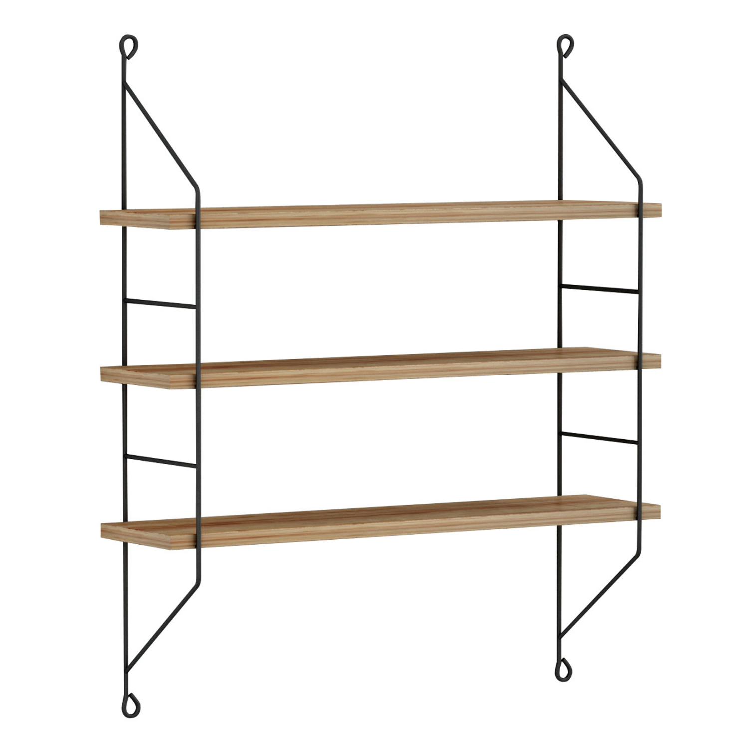 ΡΑΦΙΕΡΑ ΤΟΙΧΟΥ ACHALA ΜΕΛΑΜΙΝΗΣ HM9185.11 ΦΥΣΙΚΟ ΟΑΚ 60x15x68Yεκ. 3