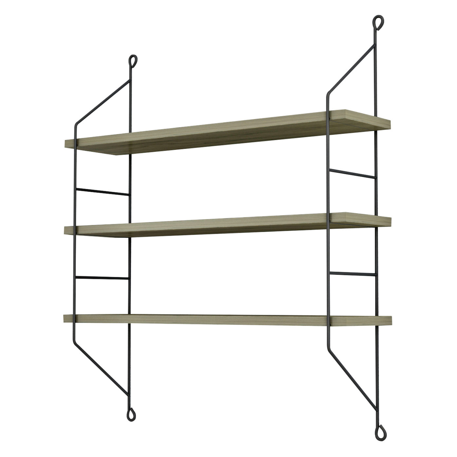 ΡΑΦΙΕΡΑ ΤΟΙΧΟΥ ACHALA ΜΕΛΑΜΙΝΗΣ HM9185.12 OLIVE GREY 60x15x68Y εκ. 4