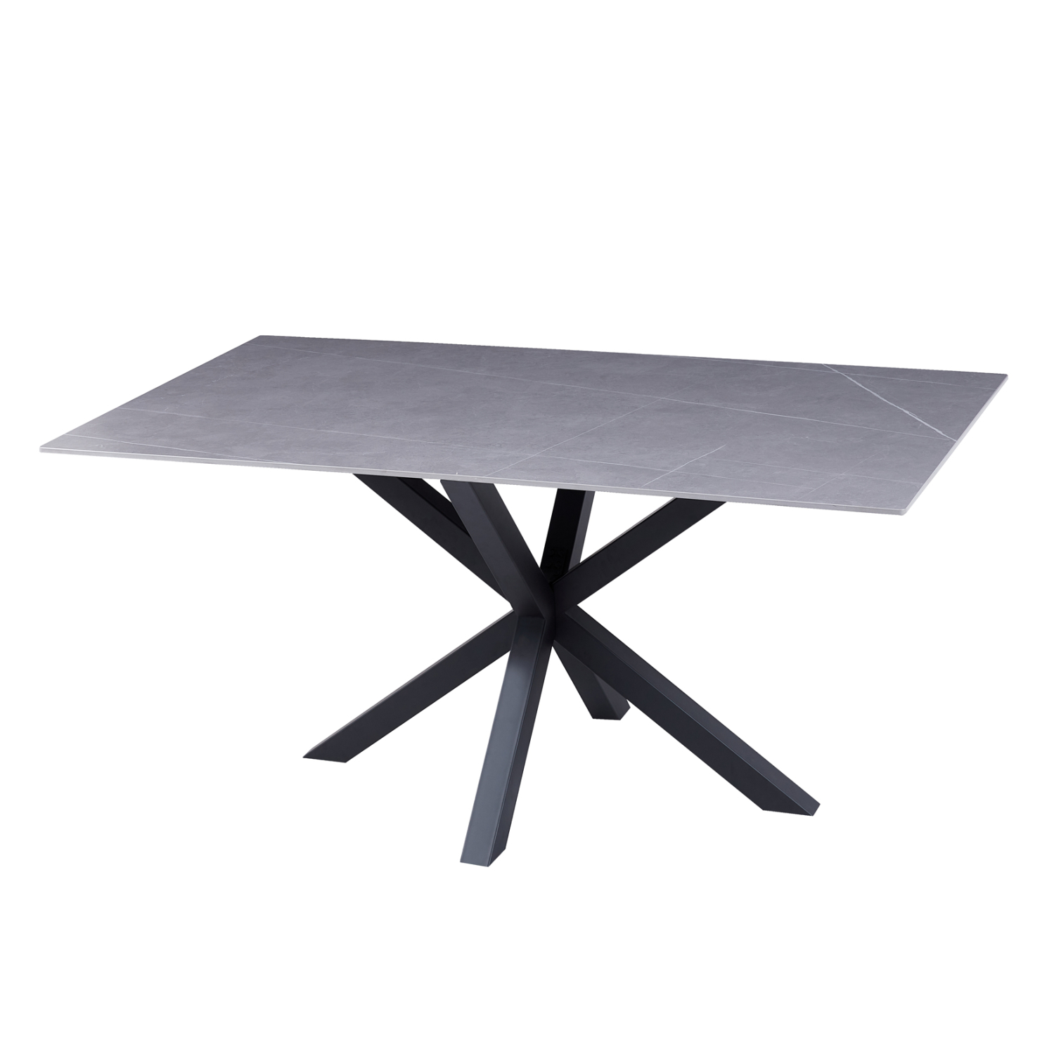 ΤΡΑΠΕΖΙ ΣΑΛΟΝΙΟΥ HM9470.05 GREY MARBLE-ΜΑΥΡΗ ΜΕΤΑΛ.ΒΑΣΗ 120x60x45,5Yεκ. 1