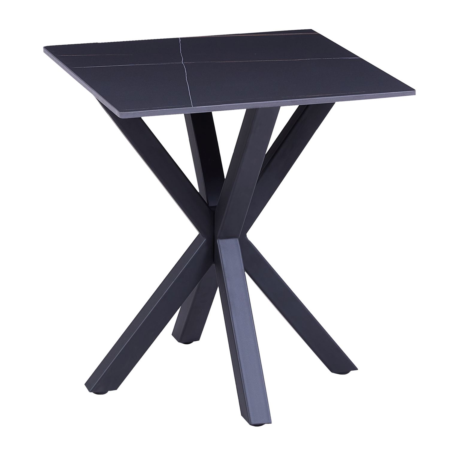 ΒΟΗΘΗΤΙΚΟ ΤΡΑΠΕΖΑΚΙ ΣΑΛΟΝΙΟΥ HM9471.04 BLACK MARBLE TOP-ΜΑΥΡΗ ΜΕΤΑΛ.ΒΑΣΗ 50x50x55Υεκ. 1