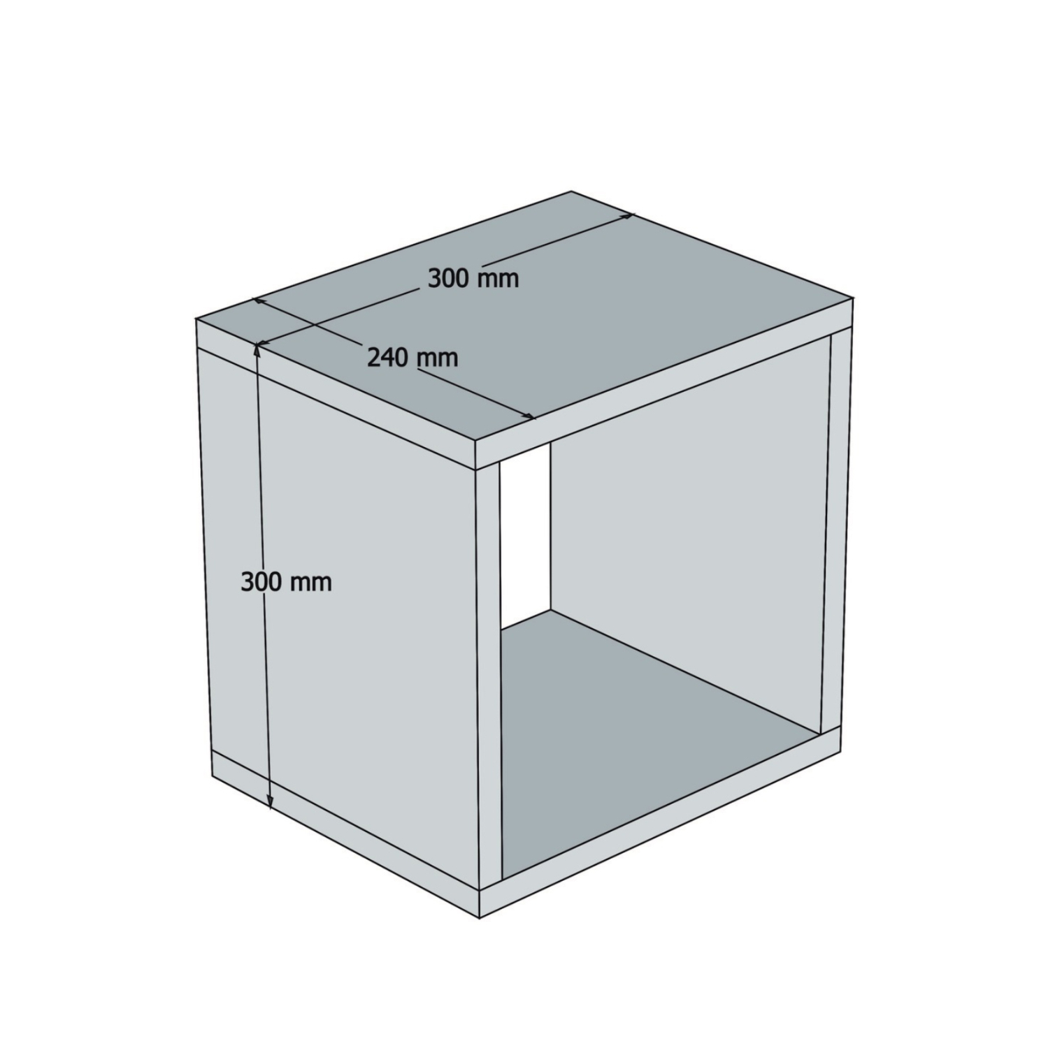 ΣΕΤ ΡΑΦΙΑ ΤΟΙΧΟΥ 5ΤΜΧ ΜΕΛΑΜΙΝΗΣ HM9519.05 ΜΠΛΕ 30x30x24Y εκ. 2