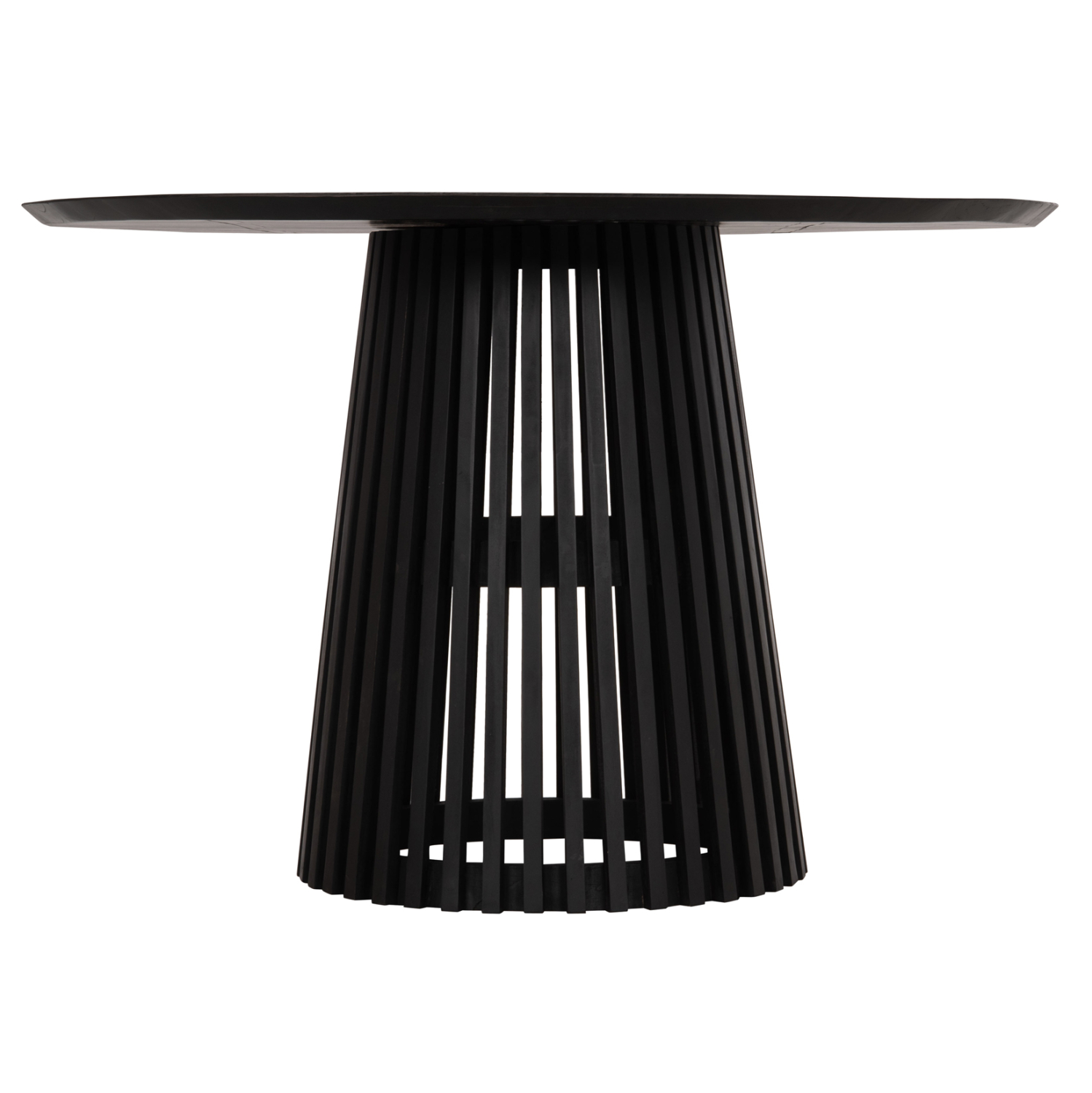 ΤΡΑΠΕΖΙ ΤΡΑΠΕΖΑΡΙΑΣ ΣΤΡΟΓΓΥΛΟ FRANTZ HM9388.02 ΜΑΣΙΦ ΞΥΛΟ MINDI BLACK Φ118x79Υεκ. 3