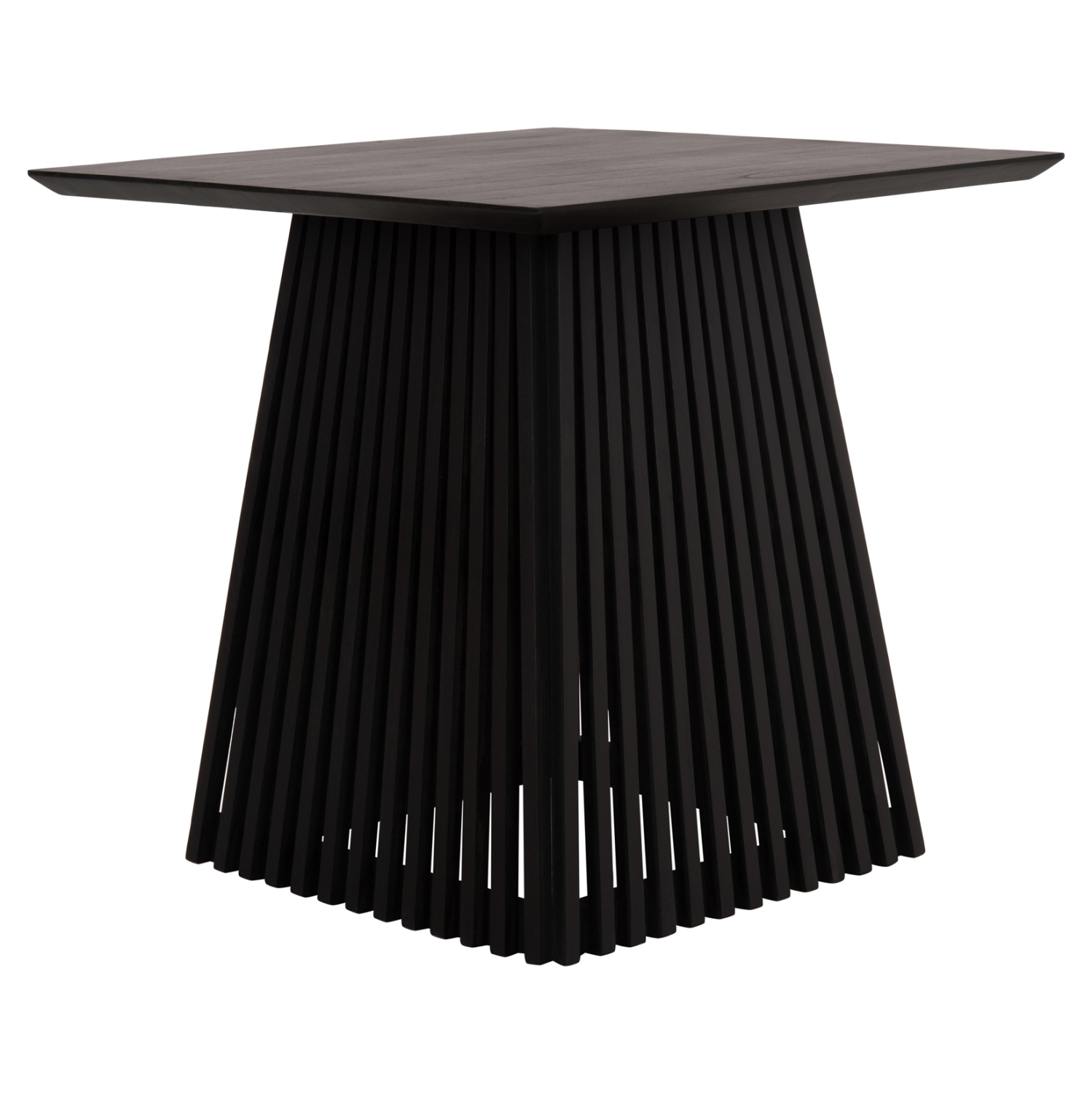 ΤΡΑΠΕΖΙ ΤΡΑΠΕΖΑΡΙΑΣ ΤΕΤΡΑΓΩΝΟ FRANTZ HM9458.02 MINDI ΞΥΛΟ ΜΑΥΡΟ 80x80x78Yεκ. 6