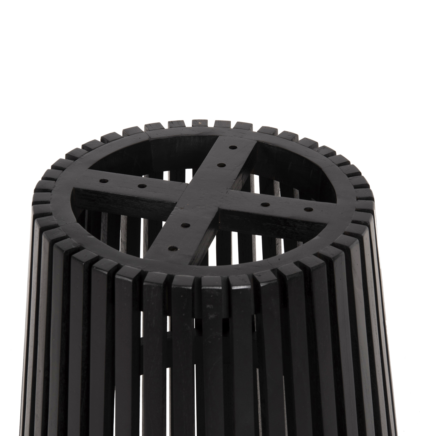 ΒΑΣΗ ΤΡΑΠΕΖΙΟΥ ΕΣΩΤΕΡΙΚΟΥ ΧΩΡΟΥ MINDI ΜΑΥΡΟ ΞΥΛΟ HM9459.02 Φ60x75,5Y εκ. 3