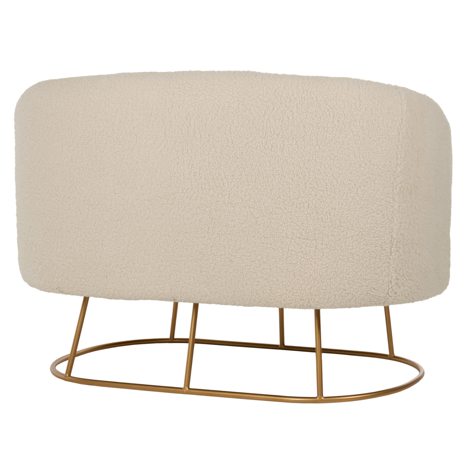 ΚΑΝΑΠΕΣ 2ΘΕΣΙΟΣ ARIEN HM8492.20 ΕΚΡΟΥ ΜΠΟΥΚΛΕ ΥΦΑΣΜΑ ΜΕ ΧΡΥΣΗ ΒΑΣΗ 130x75x85Y εκ. 5