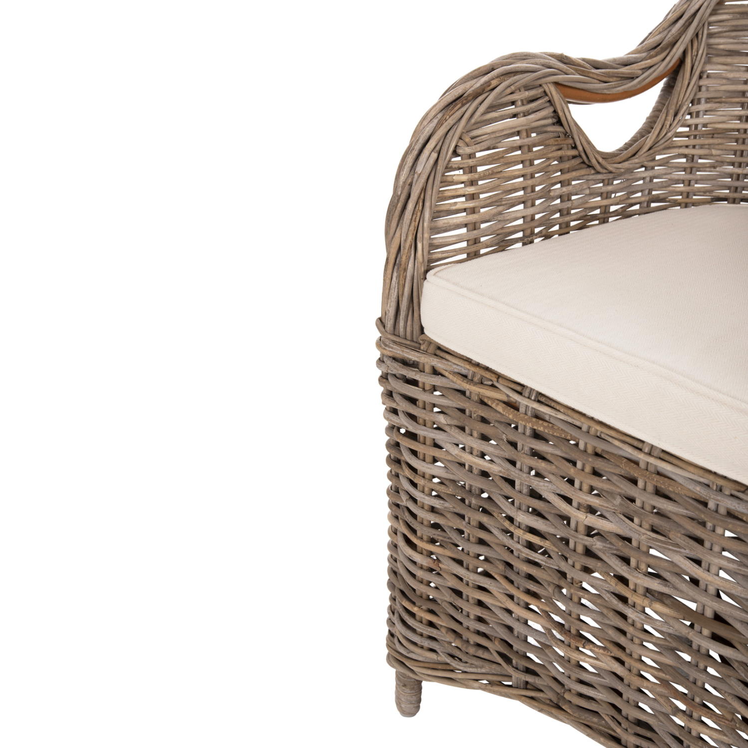 ΠΟΛΥΘΡΟΝΑ ΜΕ ΕΚΡΟΥ ΜΑΞΙΛΑΡΙ KEYLA HM9536 ΚΑΦΕ RATTAN 63x65x87Υεκ. 10
