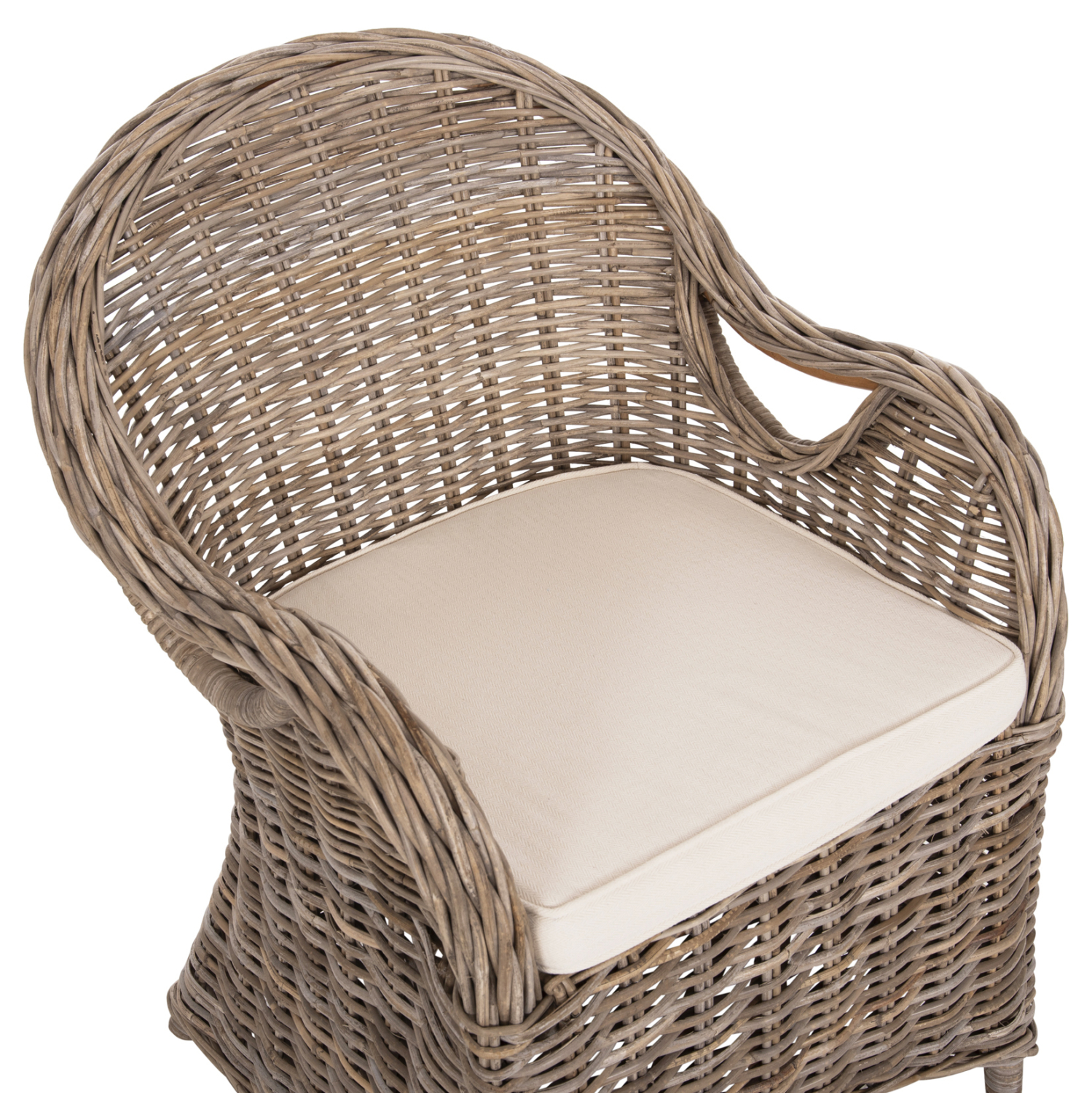 ΠΟΛΥΘΡΟΝΑ ΜΕ ΕΚΡΟΥ ΜΑΞΙΛΑΡΙ KEYLA HM9536 ΚΑΦΕ RATTAN 63x65x87Υεκ. 7