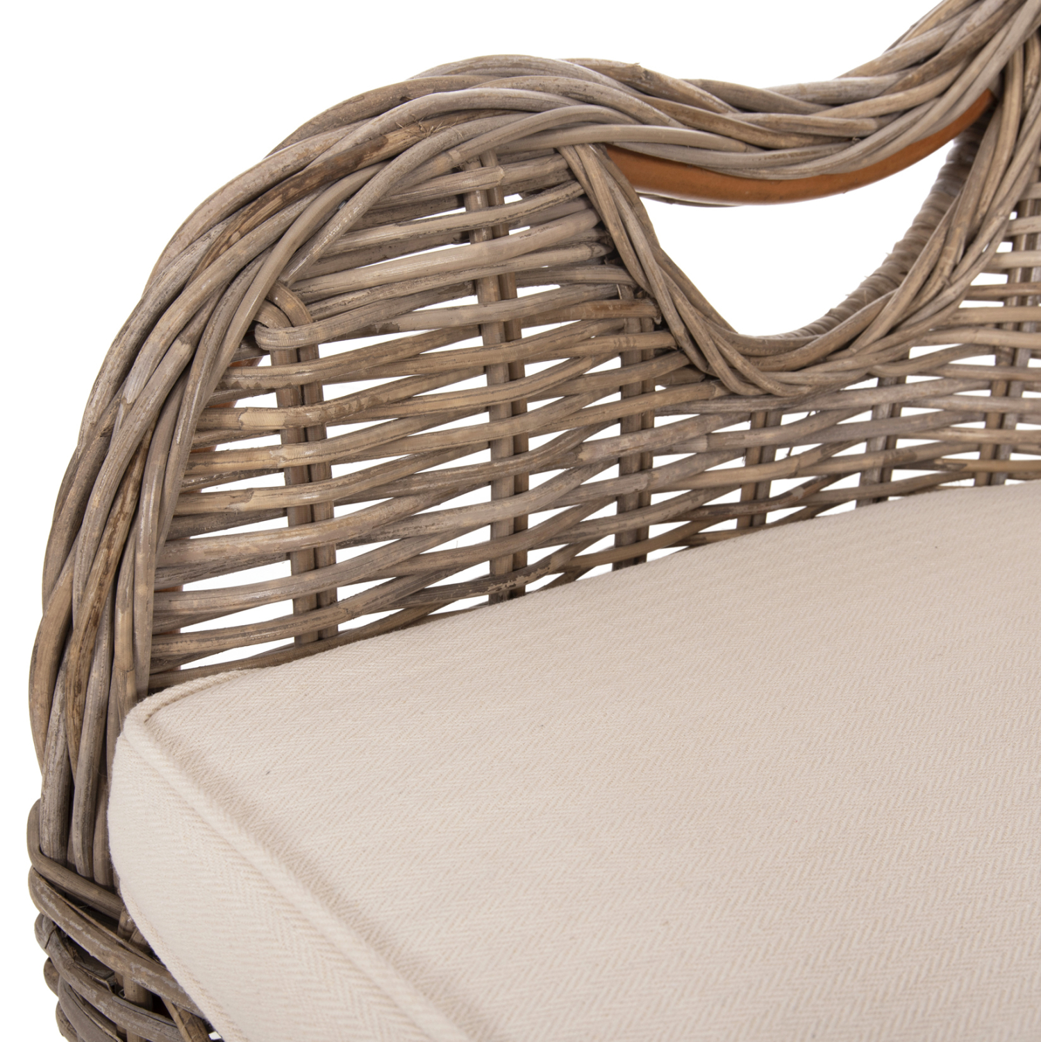 ΠΟΛΥΘΡΟΝΑ ΜΕ ΕΚΡΟΥ ΜΑΞΙΛΑΡΙ KEYLA HM9536 ΚΑΦΕ RATTAN 63x65x87Υεκ. 9