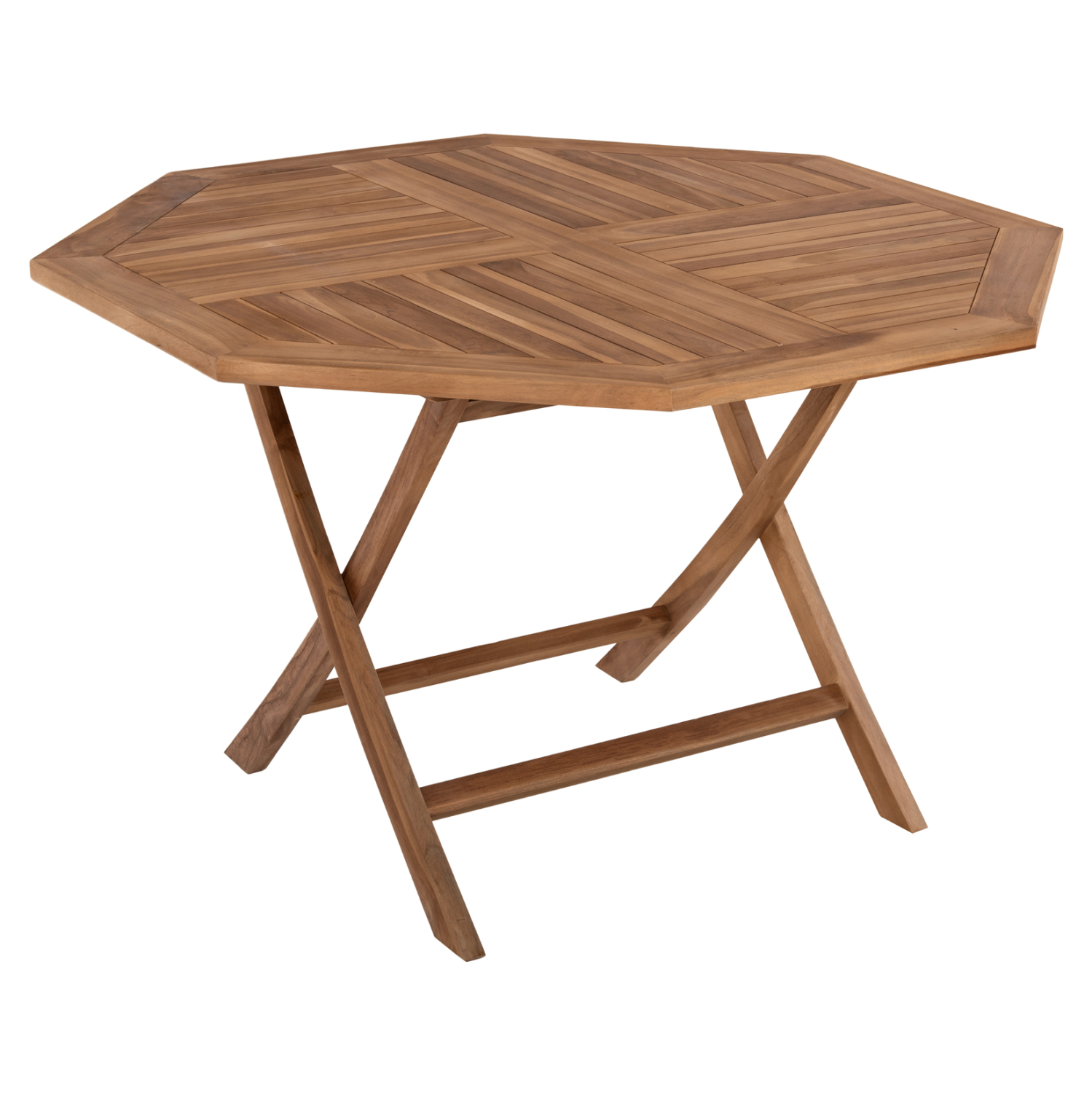 ΤΡΑΠΕΖΙ ΠΟΛΥΓΩΝΟ KENDALL ΠΤΥΣΣΟΜΕΝΟ HM9545 TEAK ΣΕ ΦΥΣΙΚΟ ΧΡΩΜΑ 120x120x75Yεκ. 1
