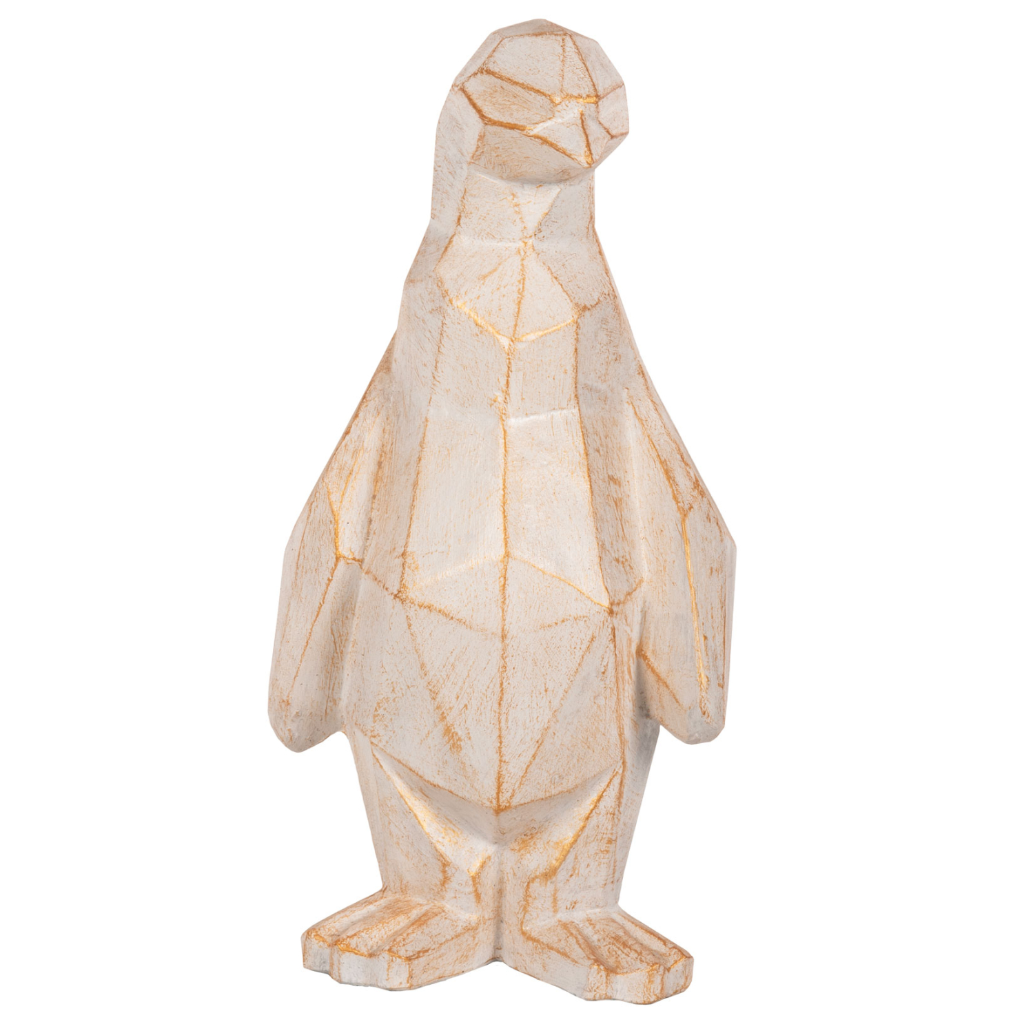 ΔΙΑΚΟΣΜΗΤΙΚΟ ΔΑΠΕΔΟΥ PENGUIN HM7915 GRC ΣΕ ΛΕΥΚΗ ΠΑΤΙΝΑ ΜΕ ΧΡΥΣΕΣ ΛΕΠΤΟΜΕΡΕΙΕΣ 30x20x60Υεκ. 3