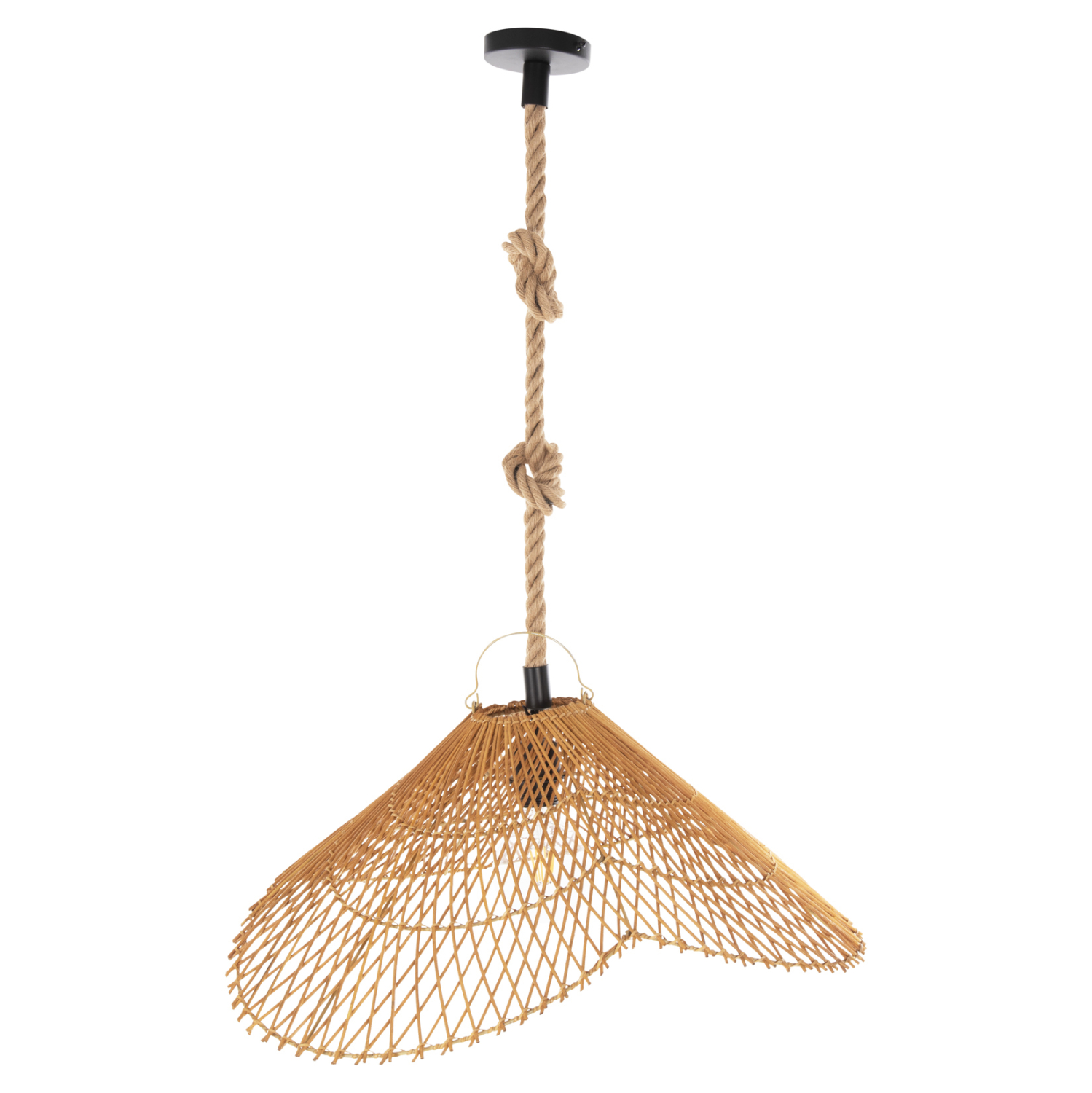 ΦΩΤΙΣΤΙΚΟ ΟΡΟΦΗΣ ΚΡΕΜΑΣΤΟ HM7878.01 RATTAN ΣΕ ΜΠΕΖ ΤΗΣ ΑΜΜΟΥ ΧΡΩΜΑ Φ58,5x31Yεκ 3