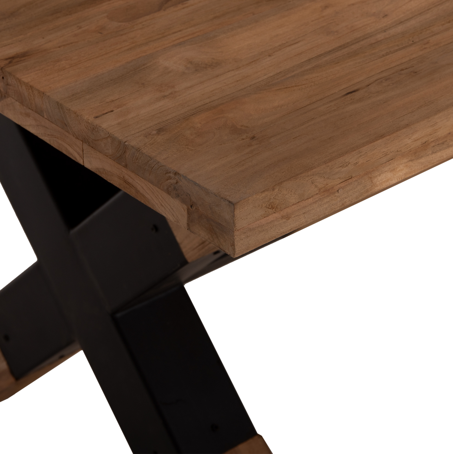 ΤΡΑΠΕΖΙ ΤΡΑΠΕΖΑΡΙΑΣ KATTE HM9557 ΜΑΣΙΦ ΞΥΛΟ ΤΕΑΚ-ΧΙΑΣΤΙ ΠΟΔΙΑ ΜΕ ΜΕΤΑΛΛΟ 250x100x78Υεκ. 5