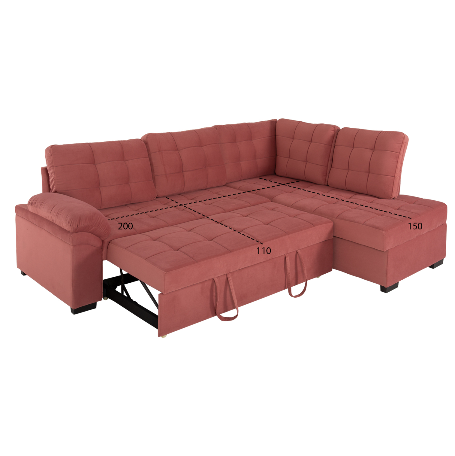 ΚΑΝΑΠΕΣ ΚΡΕΒΑΤΙ JADE HM3144.03R ΔΕΞΙΑ ΓΩΝΙΑ ΣΑΠΙΟ ΜΗΛΟ ΒΕΛΟΥΔΟ 250x80-180x73-88Υεκ. 3