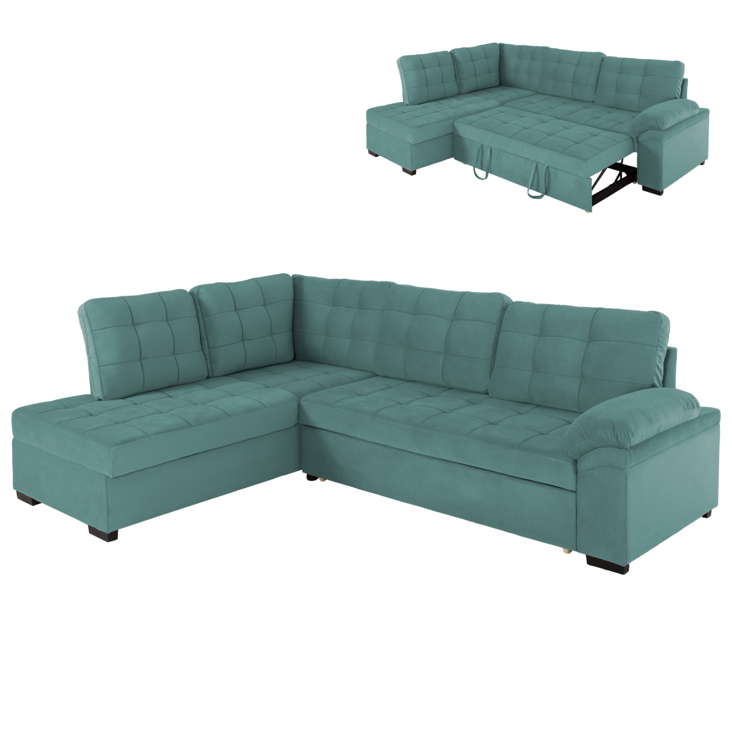 ΚΑΝΑΠΕΣ ΚΡΕΒΑΤΙ JADE HM3144.04L ΑΡΙΣΤΕΡΗ ΓΩΝΙΑ ΒΕΡΑΜΑΝ ΒΕΛΟΥΔΟ 250x80-180x73-88Υεκ. 1