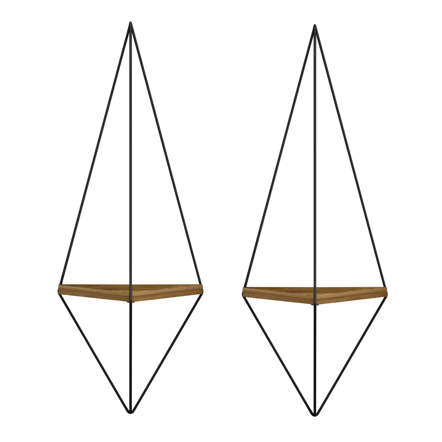 ΕΠΙΤΟΙΧΙΟ ΡΑΦΙ ΣΕΤ 2ΤΜΧ CANNARD HM8925.11 ΜΕΛΑΜΙΝΗ ΦΥΣΙΚΟ-ΜΕΤΑΛΛΟ ΜΑΥΡΟ 23x15x60Υεκ 3