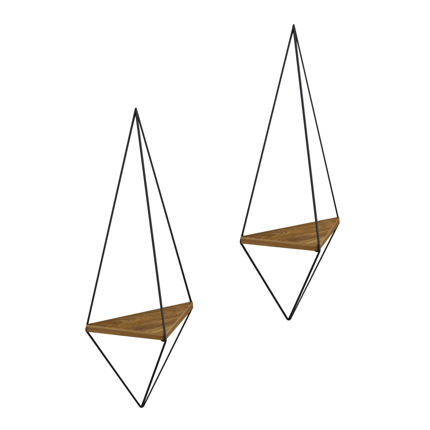 ΕΠΙΤΟΙΧΙΟ ΡΑΦΙ ΣΕΤ 2ΤΜΧ CANNARD HM8925.11 ΜΕΛΑΜΙΝΗ ΦΥΣΙΚΟ-ΜΕΤΑΛΛΟ ΜΑΥΡΟ 23x15x60Υεκ 6