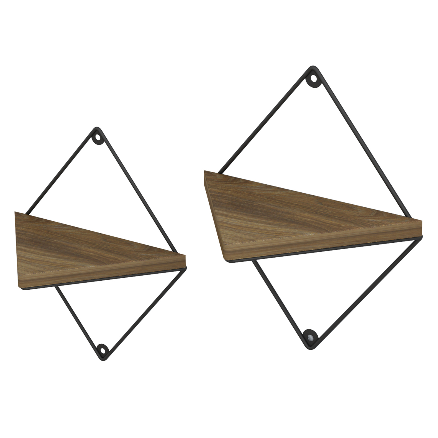 ΣΕΤ ΡΑΦΙΑ ΤΟΙΧΟΥ EVERLEIGH HM8951.11 ΜΕΤΑΛΛΟ ΜΑΥΡΟ-ΜΕΛΑΜΙΝΗ ΦΥΣΙΚΟ 22x13x30Υεκ. 4