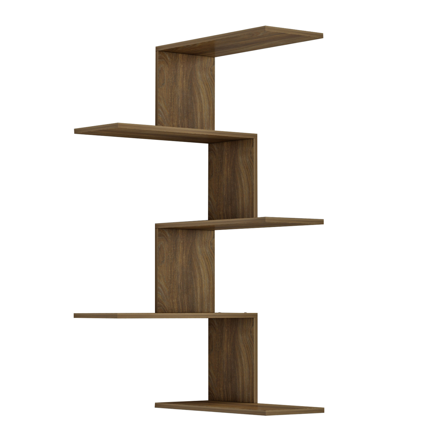 ΕΠΙΤΟΙΧΙΑ ΡΑΦΙΕΡΑ RORY HM8931.12 ΜΕΛΑΜΙΝΗ ΣΕ ΣΚΟΥΡΟ ΦΥΣΙΚΟ 22x51,5x109Υ εκ. 5