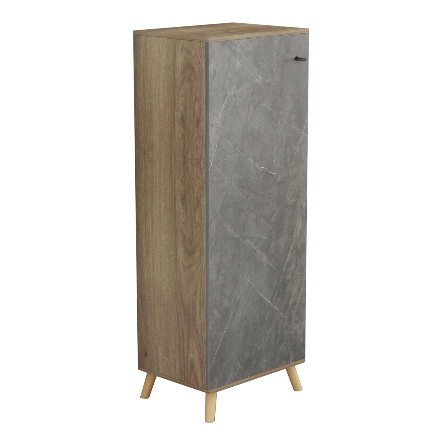 ΠΑΠΟΥΤΣΟΘΗΚΗ-ΝΤΟΥΛΑΠΙ ALVARO HM8954.14 ΜΕΛΑΜΙΝΗ SONAMA-STONE TEXTURE 50Χ38Χ135Yεκ. 1