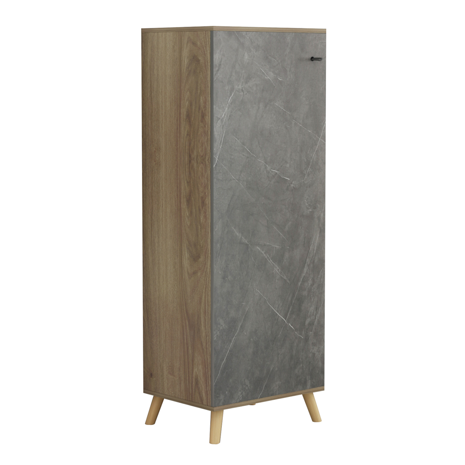 ΠΑΠΟΥΤΣΟΘΗΚΗ-ΝΤΟΥΛΑΠΙ ALVARO HM8954.14 ΜΕΛΑΜΙΝΗ SONAMA-STONE TEXTURE 50Χ38Χ135Yεκ. 6