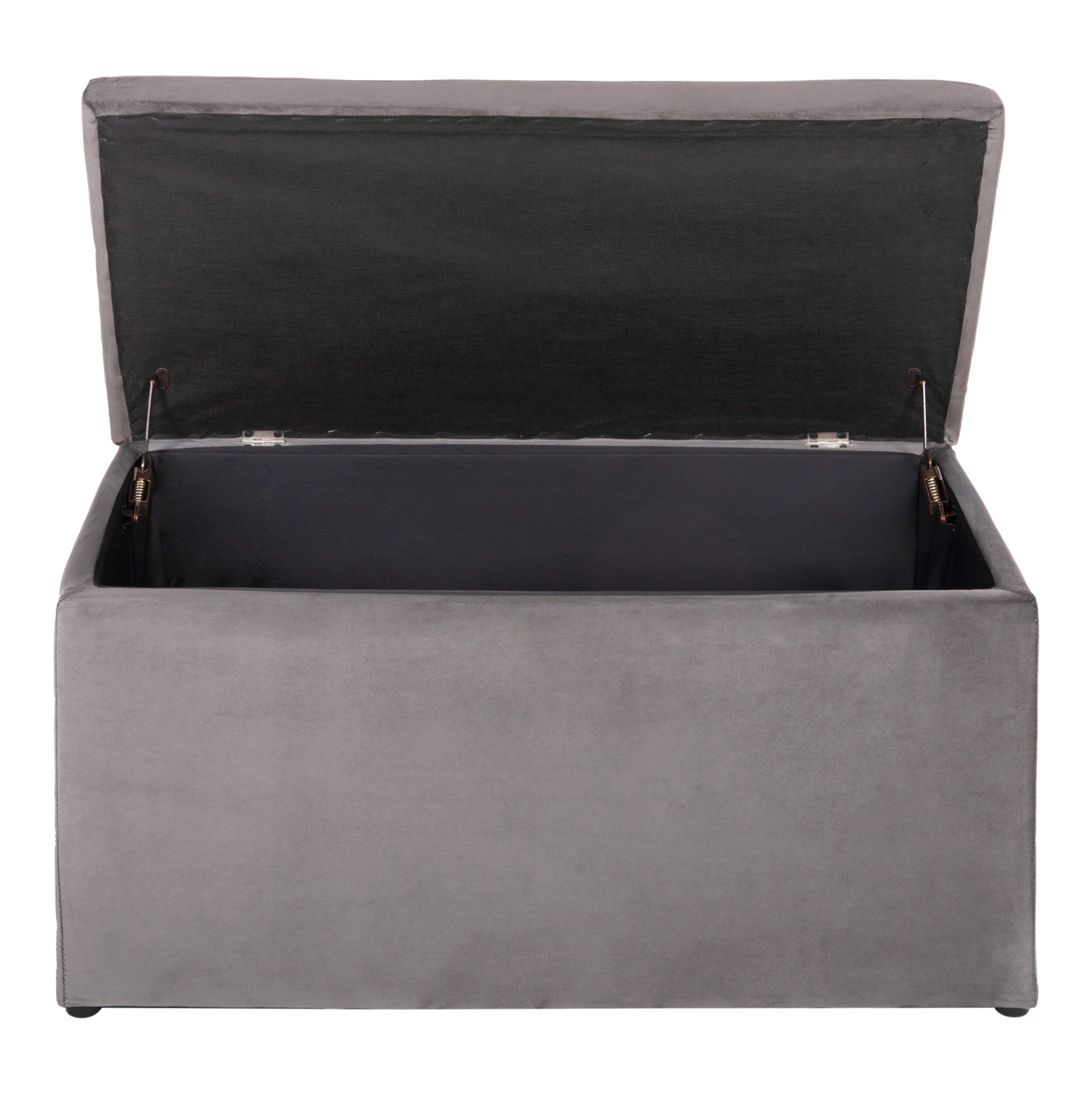 ΣΚΑΜΠΟ-ΜΠΑΟΥΛΟ ΜΕ ΑΠΟΘΗΚΕΥΤΙΚΟ ΧΩΡΟ PUNK HM279.11 ΓΚΡΙ ΒΕΛΟΥΔΟ 90x50x50Υεκ. 4