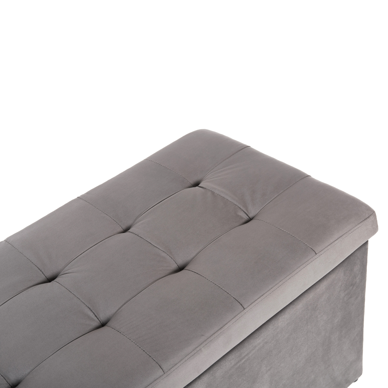 ΣΚΑΜΠΟ-ΜΠΑΟΥΛΟ ΜΕ ΑΠΟΘΗΚΕΥΤΙΚΟ ΧΩΡΟ PUNK HM279.11 ΓΚΡΙ ΒΕΛΟΥΔΟ 90x50x50Υεκ. 7