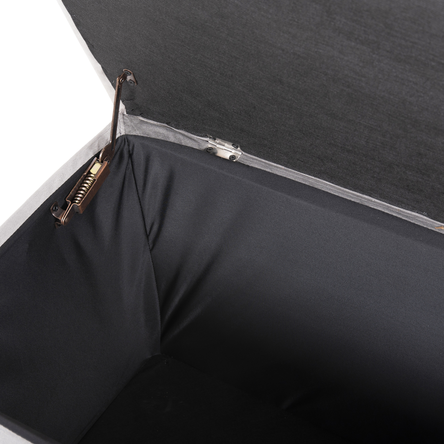 ΣΚΑΜΠΟ-ΜΠΑΟΥΛΟ ΜΕ ΑΠΟΘΗΚΕΥΤΙΚΟ ΧΩΡΟ PUNK HM279.11 ΓΚΡΙ ΒΕΛΟΥΔΟ 90x50x50Υεκ. 8