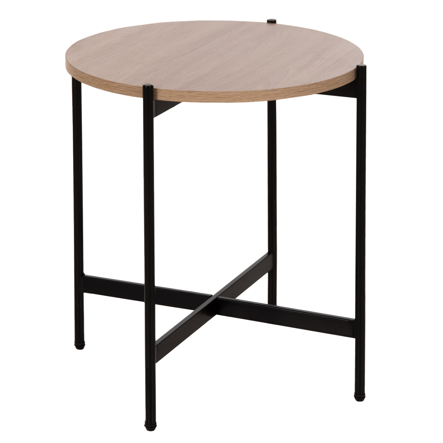 ΒΟΗΘΗΤΙΚΟ ΤΡΑΠΕΖΙ HM9589.03 MDF SONAMA-ΜΑΥΡΗ ΜΕΤΑΛΛΙΚΗ ΒΑΣΗ Φ50x55Υεκ. 1