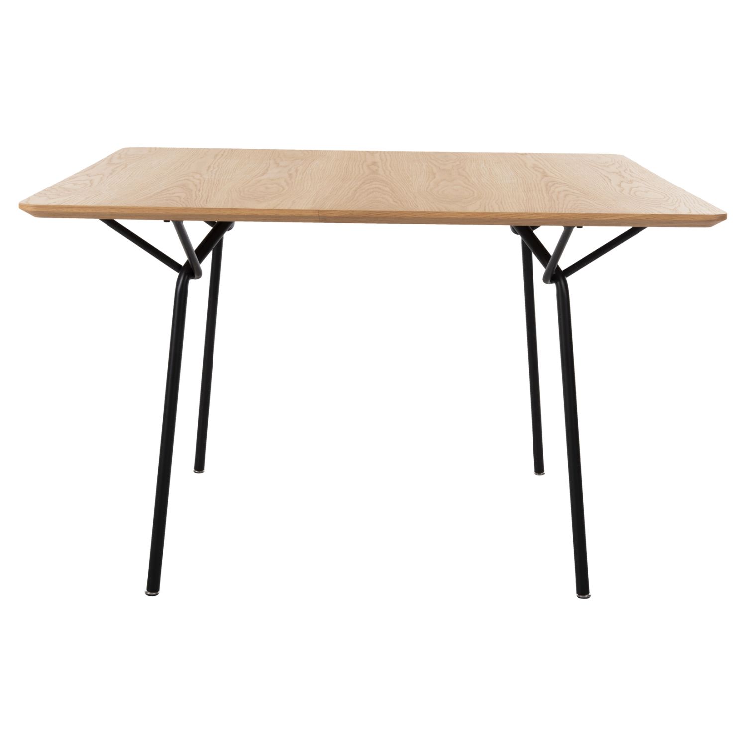 ΤΡΑΠΕΖΙ ΤΡΑΠΕΖΑΡΙΑΣ TRENK HM9614.01 MDF ΜΕ ΚΑΠΛΑΜΑ ΔΡΥΟΣ ΦΥΣΙΚΟ-ΜΑΥΡΟ ΜΕΤΑΛΛΟ 120x120x75Υεκ. 3