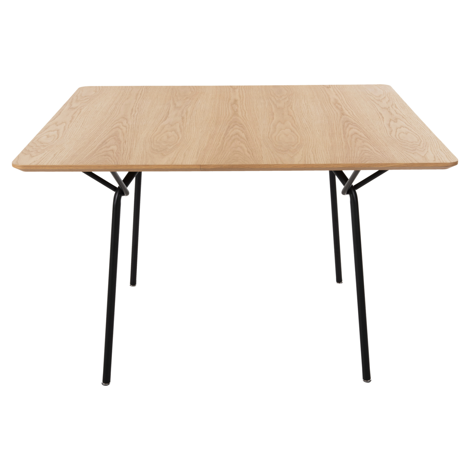 ΤΡΑΠΕΖΙ ΤΡΑΠΕΖΑΡΙΑΣ TRENK HM9614.01 MDF ΜΕ ΚΑΠΛΑΜΑ ΔΡΥΟΣ ΦΥΣΙΚΟ-ΜΑΥΡΟ ΜΕΤΑΛΛΟ 120x120x75Υεκ. 4