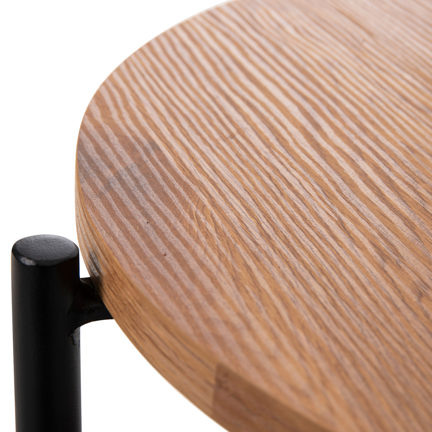 ΒΟΗΘΗΤΙΚΟ ΤΡΑΠΕΖΙ SYLO HM9618.01 MDF ΣΕ ΦΥΣΙΚΟ-ΜΑΥΡΟ ΜΕΤΑΛΛΟ Φ44x66Υεκ. 5