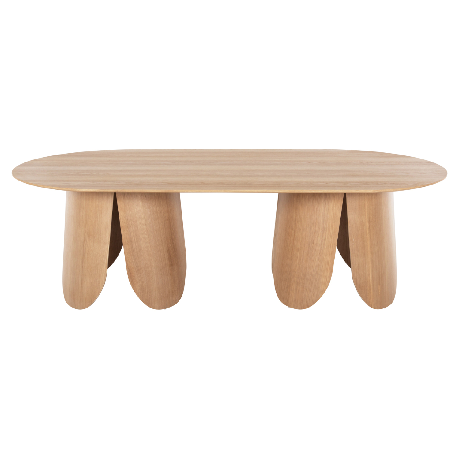 ΤΡΑΠΕΖΙ ΟΒΑΛ DENTY HM9611.01 MDF ΜΕ ΚΑΠΛΑΜΑ ΔΡΥΟΣ-ΦΥΣΙΚΟ ΟΑΚ 240x120x75Υεκ. 3