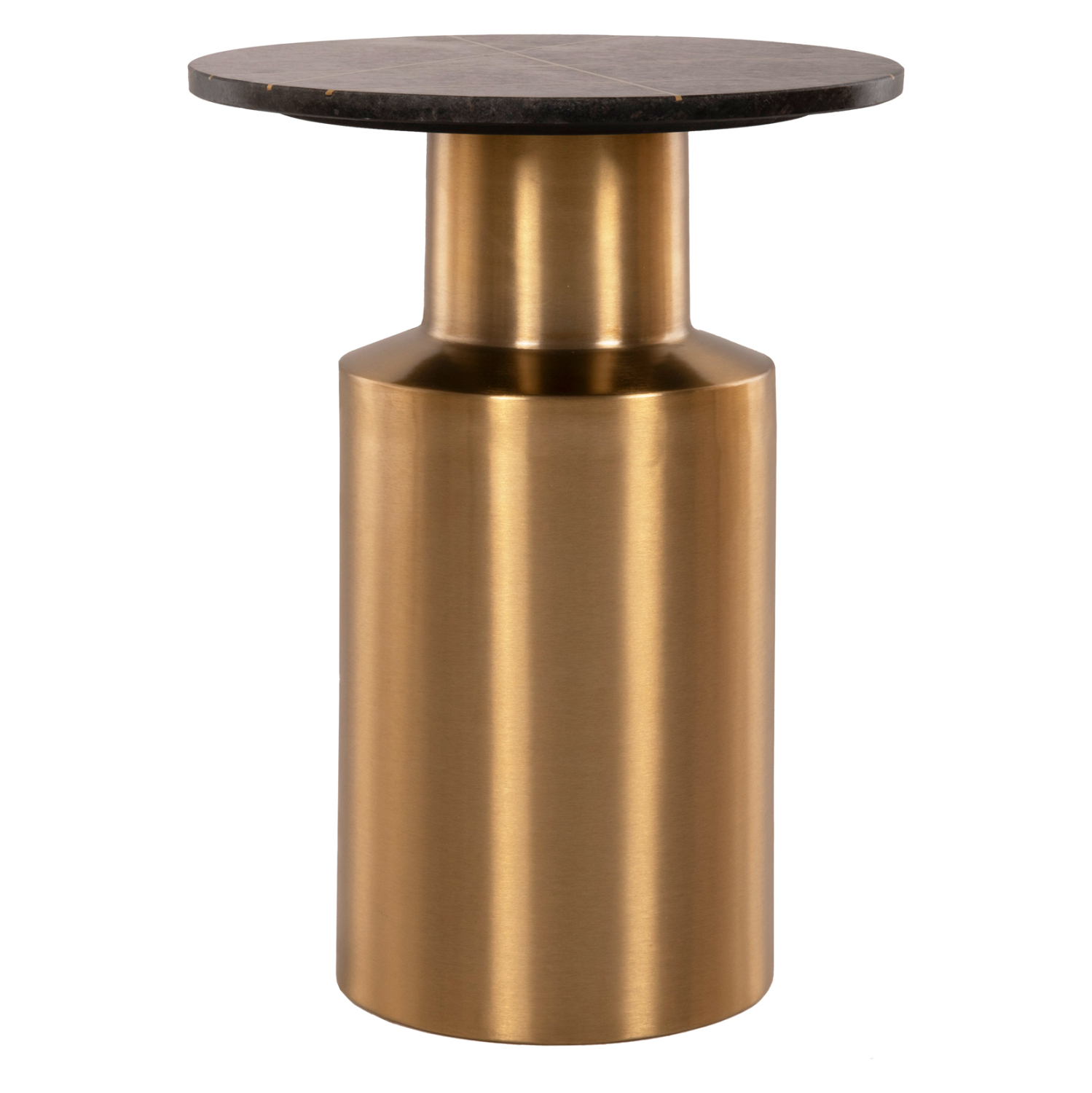 ΤΡΑΠΕΖΑΚΙ ΒΟΗΘΗΤΙΚΟ CLAYDEE HM9675 ΜΕΤΑΛΛΟ ΧΡΥΣΟ-ΜΑΥΡΟ ΜΑΡΜΑΡΟ ΤΟΠ Φ41x54,5Υεκ. 4