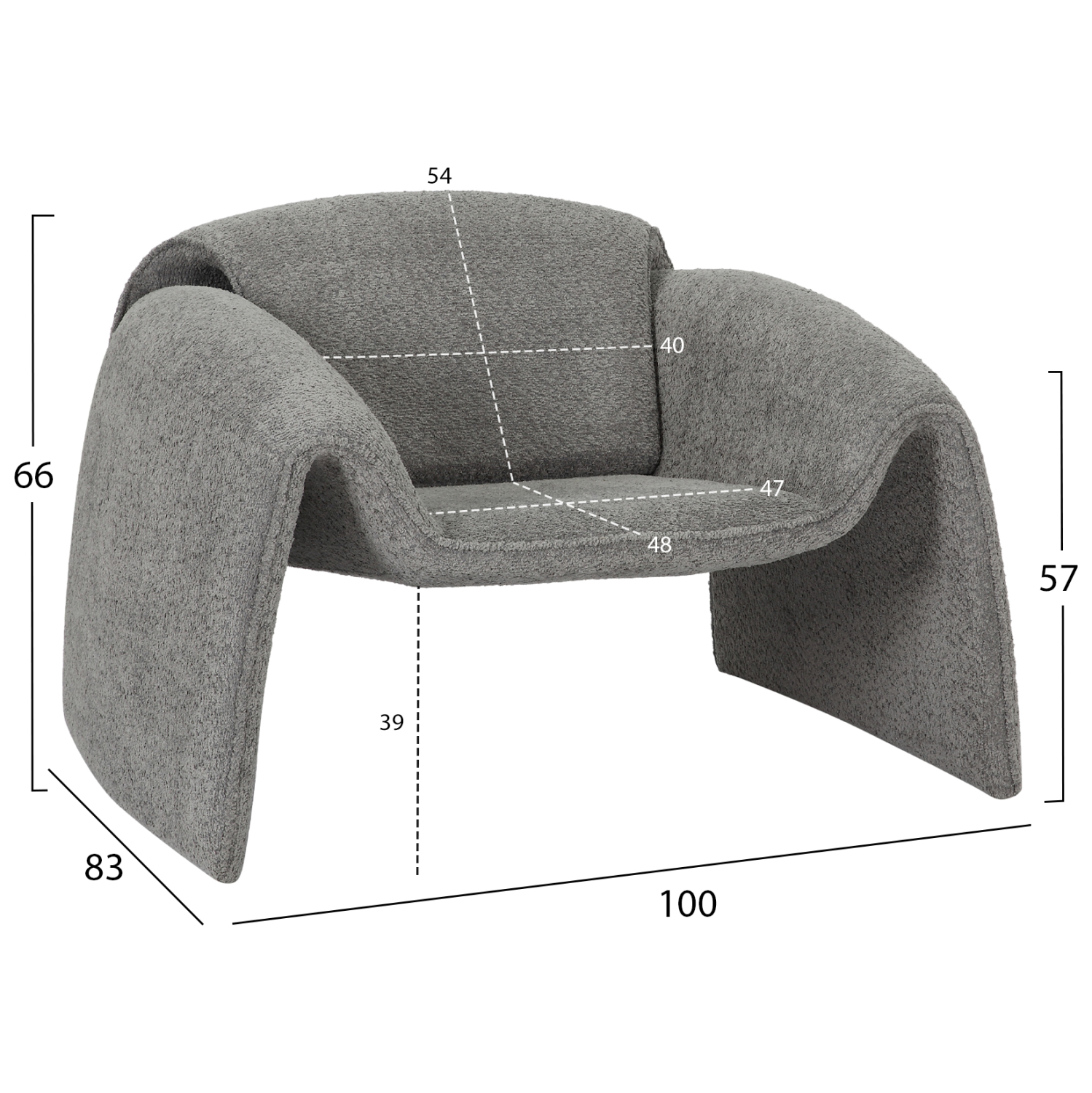 ΠΟΛΥΘΡΟΝΑ LAFORGE HM9679.01 ΓΚΡΙ ΜΠΟΥΚΛΕ ΥΦΑΣΜΑ-ΜΕΤΑΛΛΙΚΟΣ ΣΚΕΛΕΤΟΣ 100x83x66Υεκ. 2