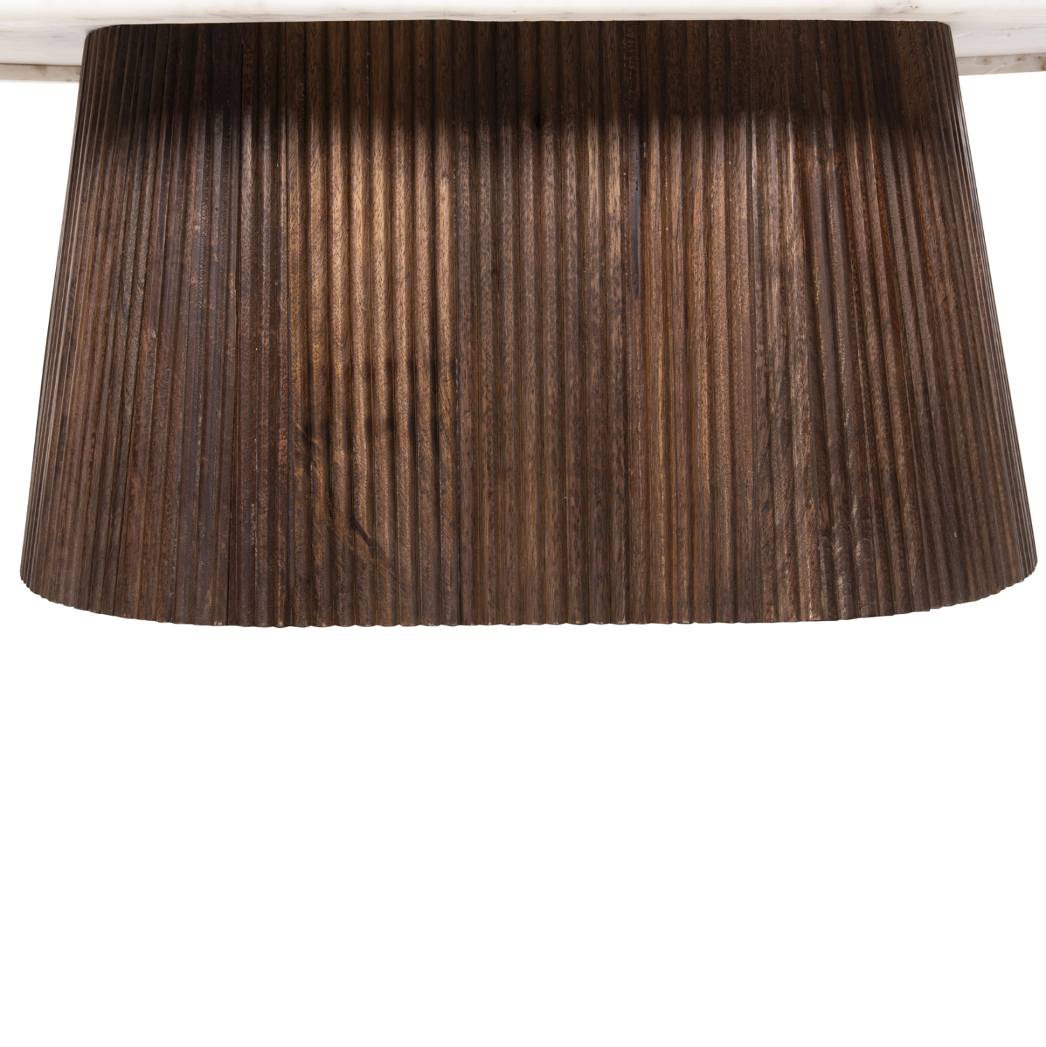 ΤΡΑΠΕΖΙ ΣΑΛΟΝΙΟΥ ΟΒΑΛ PURGER HM9716 ΜΑΣΙΦ MANGO-ΛΕΥΚΟ ΜΑΡΜΑΡΟ 120x70x38Υεκ. 5