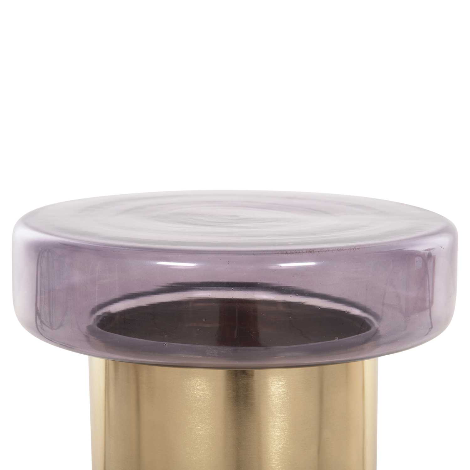 ΒΟΗΘΗΤΙΚΟ ΤΡΑΠΕΖΑΚΙ CARMO HM9728 ΜΩΒ ΓΥΑΛΙ-ΧΡΥΣΟ ΜΕΤΑΛΛΟ Φ39Χ54Υεκ 5