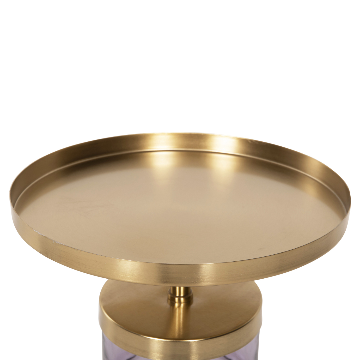 ΒΟΗΘΗΤΙΚΟ ΤΡΑΠΕΖΑΚΙ HAILEY HM9729 ΜΩΒ ΓΥΑΛΙ-ΧΡΥΣΟ ΜΕΤΑΛΛΟ Φ39,5x45Υεκ 4
