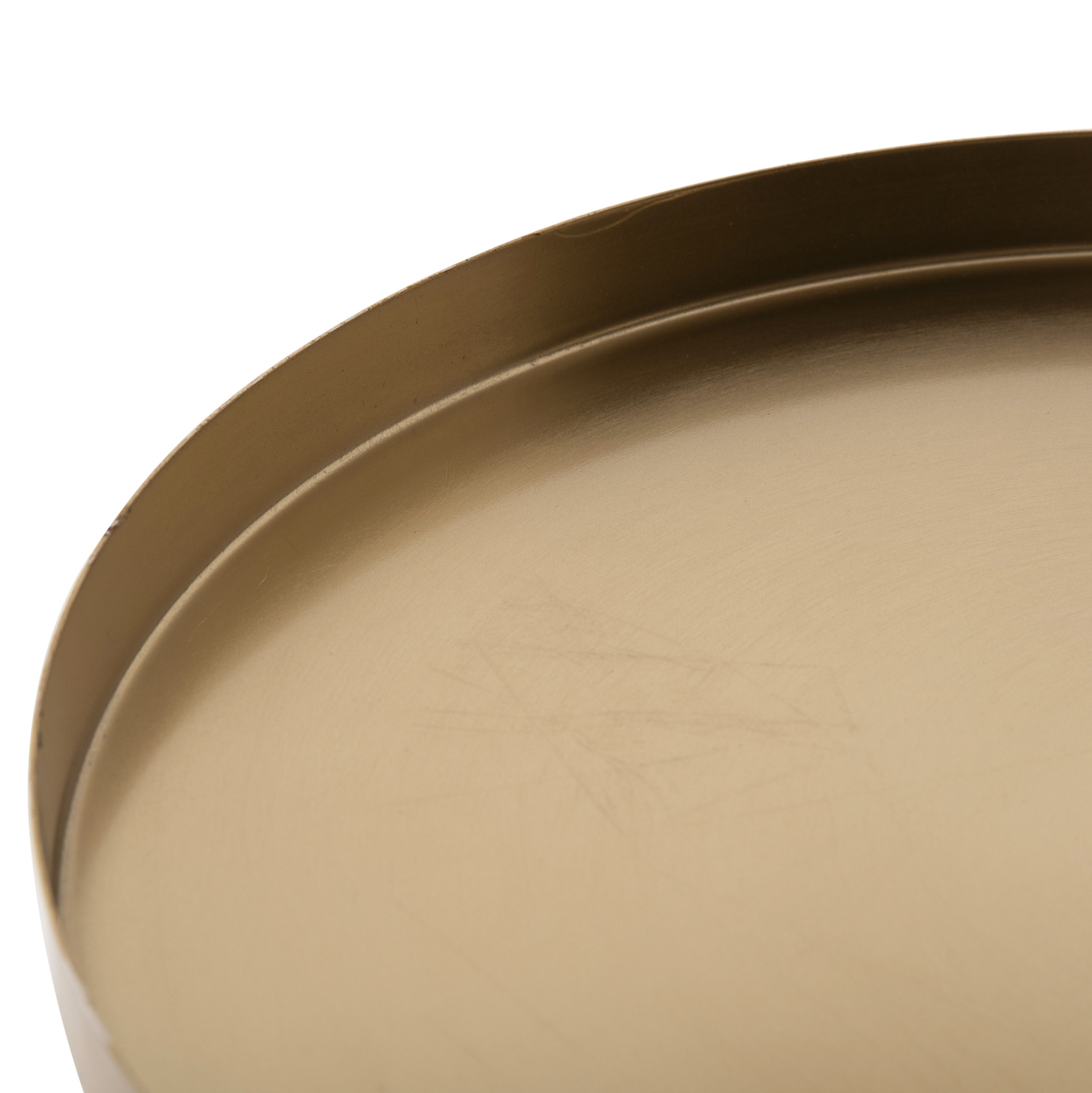 ΒΟΗΘΗΤΙΚΟ ΤΡΑΠΕΖΑΚΙ HAILEY HM9729 ΜΩΒ ΓΥΑΛΙ-ΧΡΥΣΟ ΜΕΤΑΛΛΟ Φ39,5x45Υεκ 5