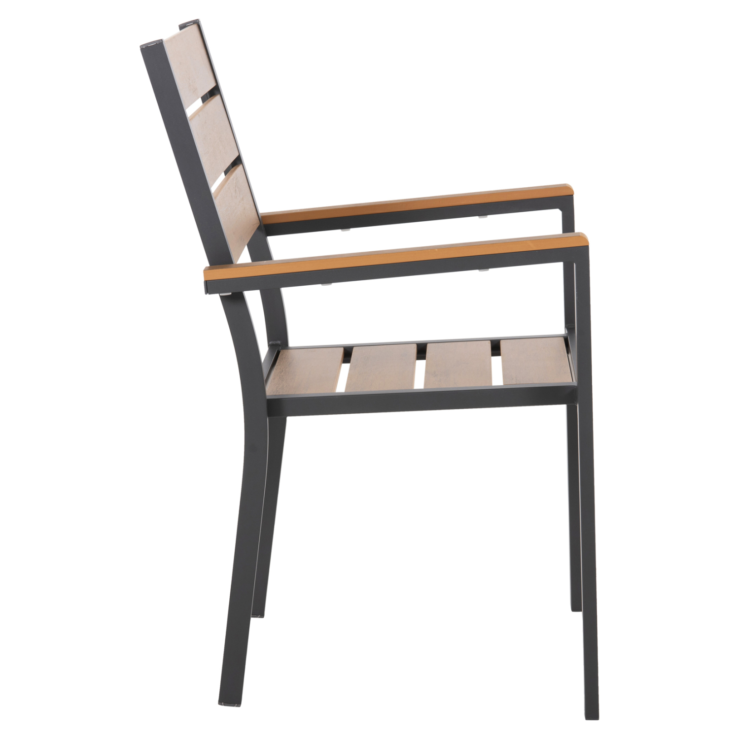 ΠΟΛΥΘΡΟΝΑ ΑΛΟΥΜΙΝΙΟΥ SAGA HM5981.03 ΑΝΘΡΑΚΙ-POLYWOOD ΣΕ ΦΥΣΙΚΟ 55x55x86Υεκ. 3