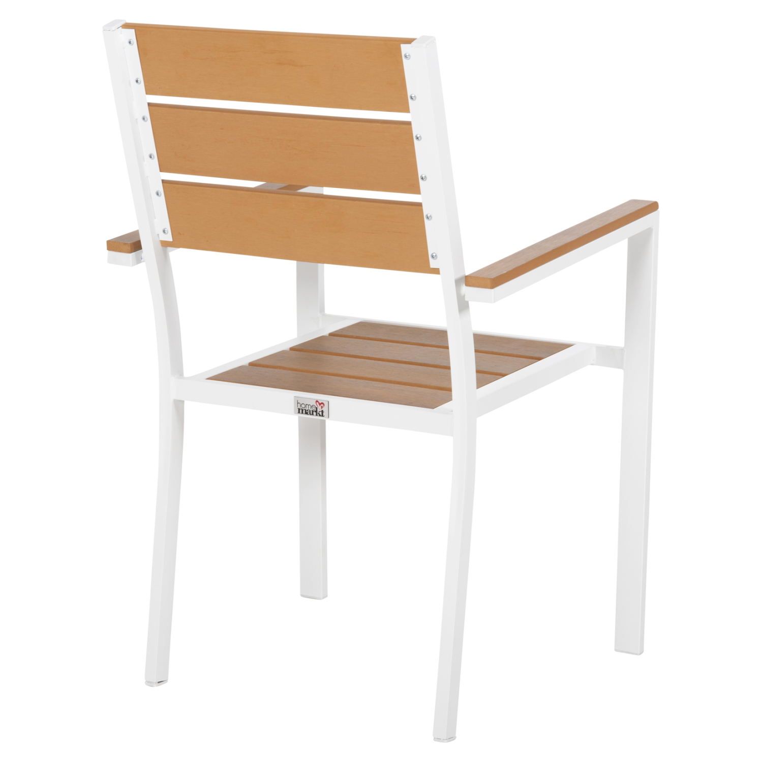 ΠΟΛΥΘΡΟΝΑ ΑΛΟΥΜΙΝΙΟΥ SAGA HM5981.01 ΛΕΥΚΗ-POLYWOOD ΣΕ ΦΥΣΙΚΟ 55x55x86Υεκ. 5