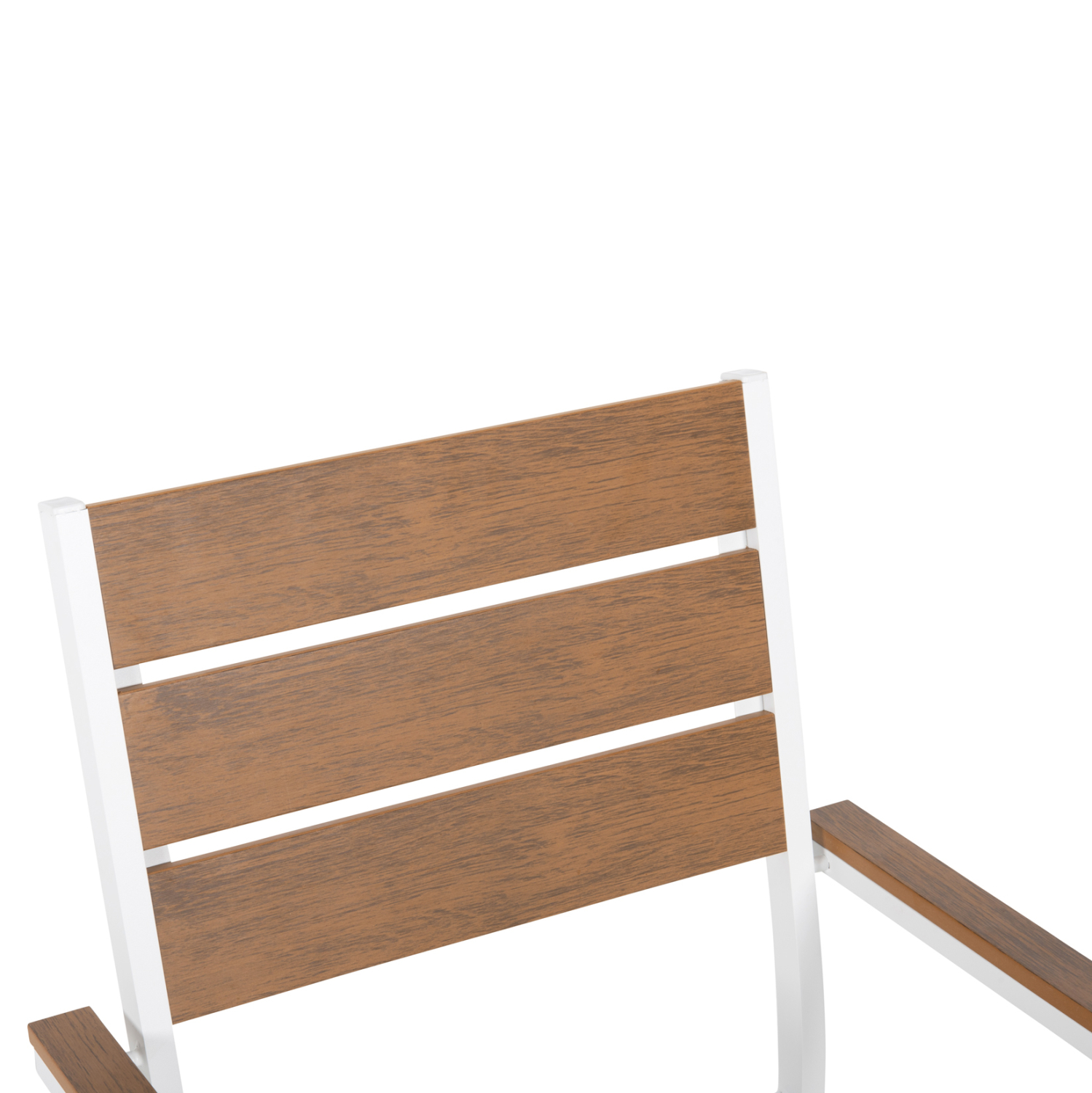 ΠΟΛΥΘΡΟΝΑ ΑΛΟΥΜΙΝΙΟΥ SAGA HM5981.01 ΛΕΥΚΗ-POLYWOOD ΣΕ ΦΥΣΙΚΟ 55x55x86Υεκ. 7