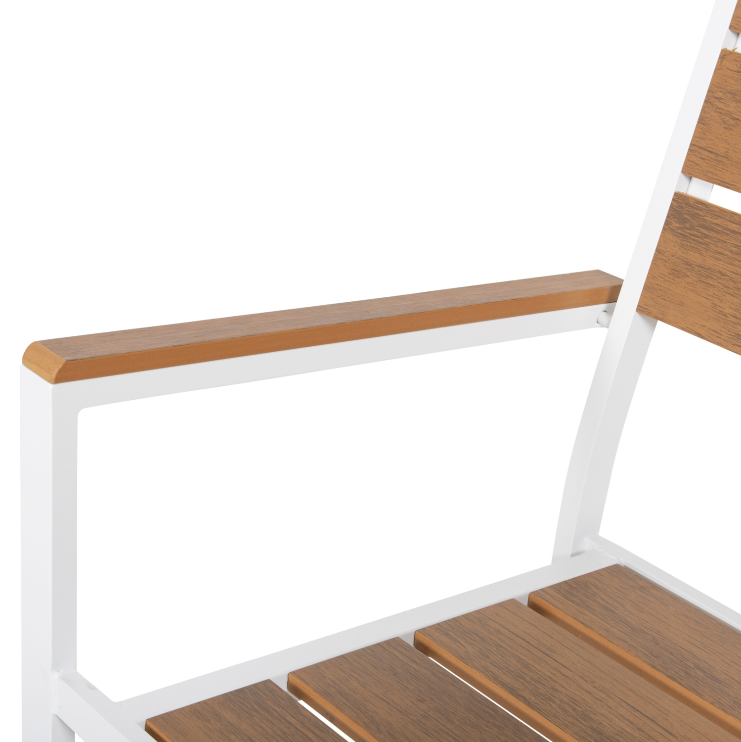 ΠΟΛΥΘΡΟΝΑ ΑΛΟΥΜΙΝΙΟΥ SAGA HM5981.01 ΛΕΥΚΗ-POLYWOOD ΣΕ ΦΥΣΙΚΟ 55x55x86Υεκ. 9