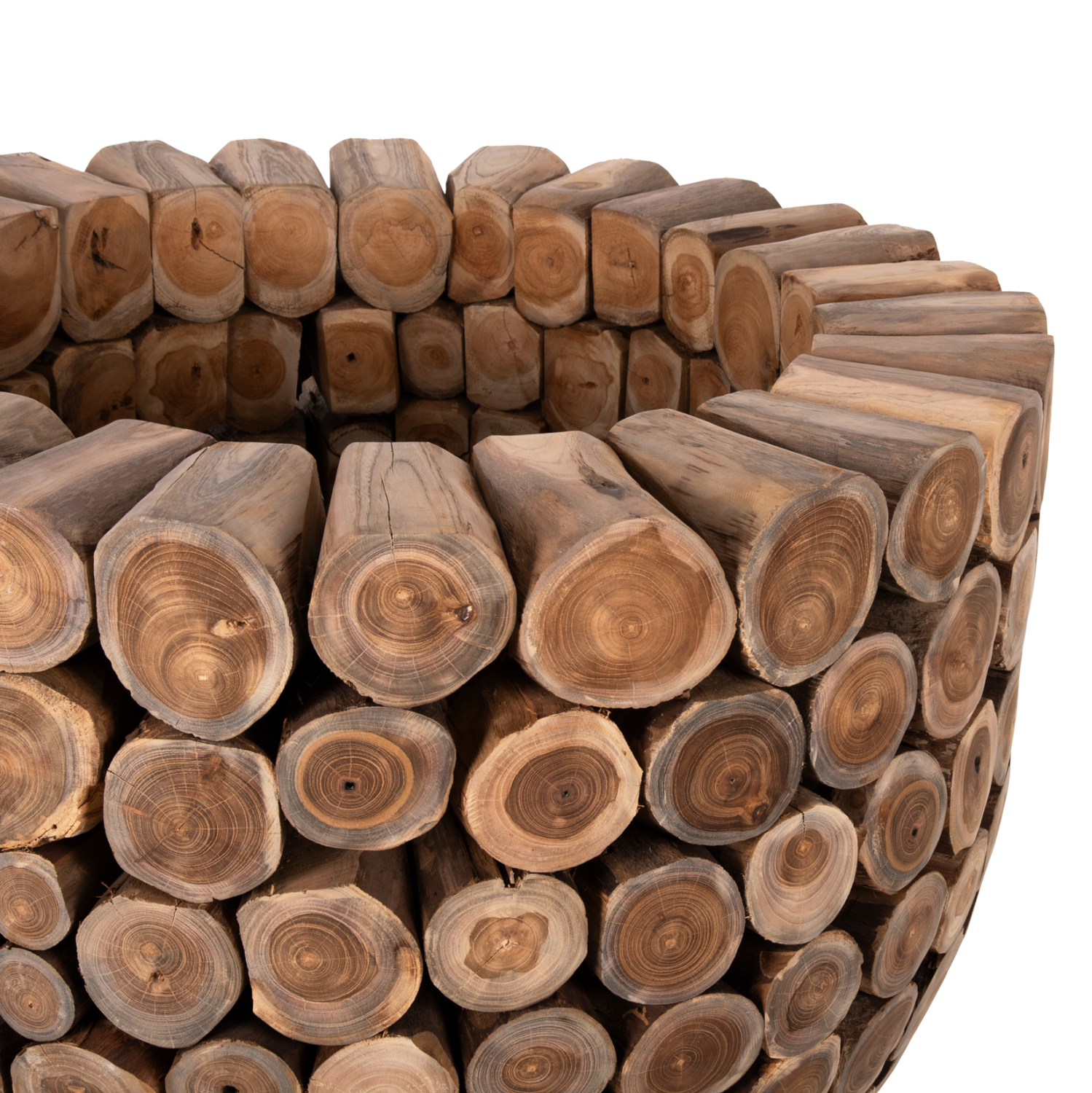 ΤΡΑΠΕΖΙ BAR ΣΤΡΟΓΓΥΛΟ LEEROY HM9806 KOMMATIA ΞΥΛΟΥ TEAK Φ900x103Υεκ. 3