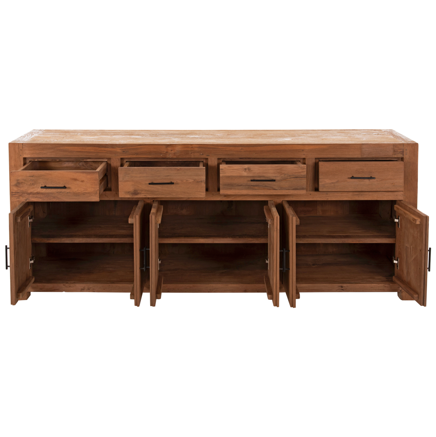 ΜΠΟΥΦΕΣ GRAYSON HM9802 ΑΝΑΚΥΚΛΩΜΕΝΟ ΞΥΛΟ TEAK ΣΕ ΦΥΣΙΚΟ 220x50x90Υεκ. 4