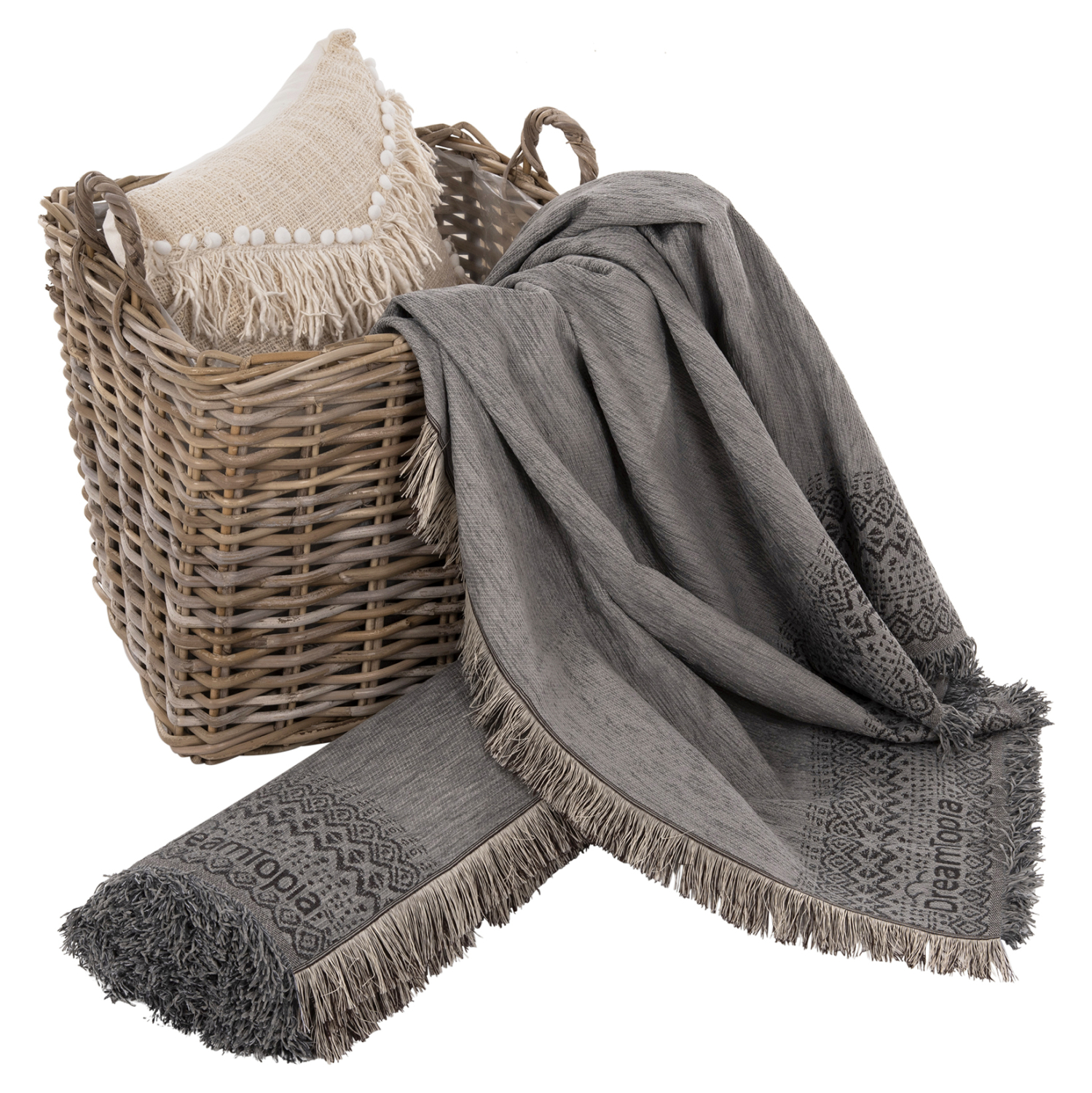 ΡΙΧΤΑΡΙ ME ΚΡΟΣΙΑ DREAMTOPIA HM12163.06 ΣΕ ΓΚΡΙ ΧΡΩΜΑ 245X170εκ. 4