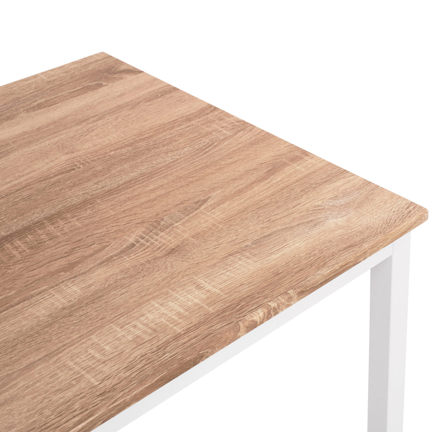 ΤΡΑΠΕΖΙ ΤΡΑΠΕΖΑΡΙΑΣ GOOSE HM9532.02 MDF SONAMA-ΛΕΥΚΟ ΜΕΤΑΛΛΟ 120X80Χ75Yεκ. 5