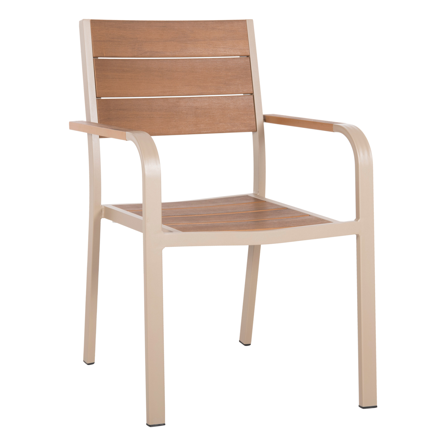 ΠΟΛΥΘΡΟΝΑ ΑΛΟΥΜΙΝΙΟΥ SAGA HM5127.04 ΣΑΜΠΑΝΙ ΜΕ POLYWOOD 55x52x86Yεκ. 1