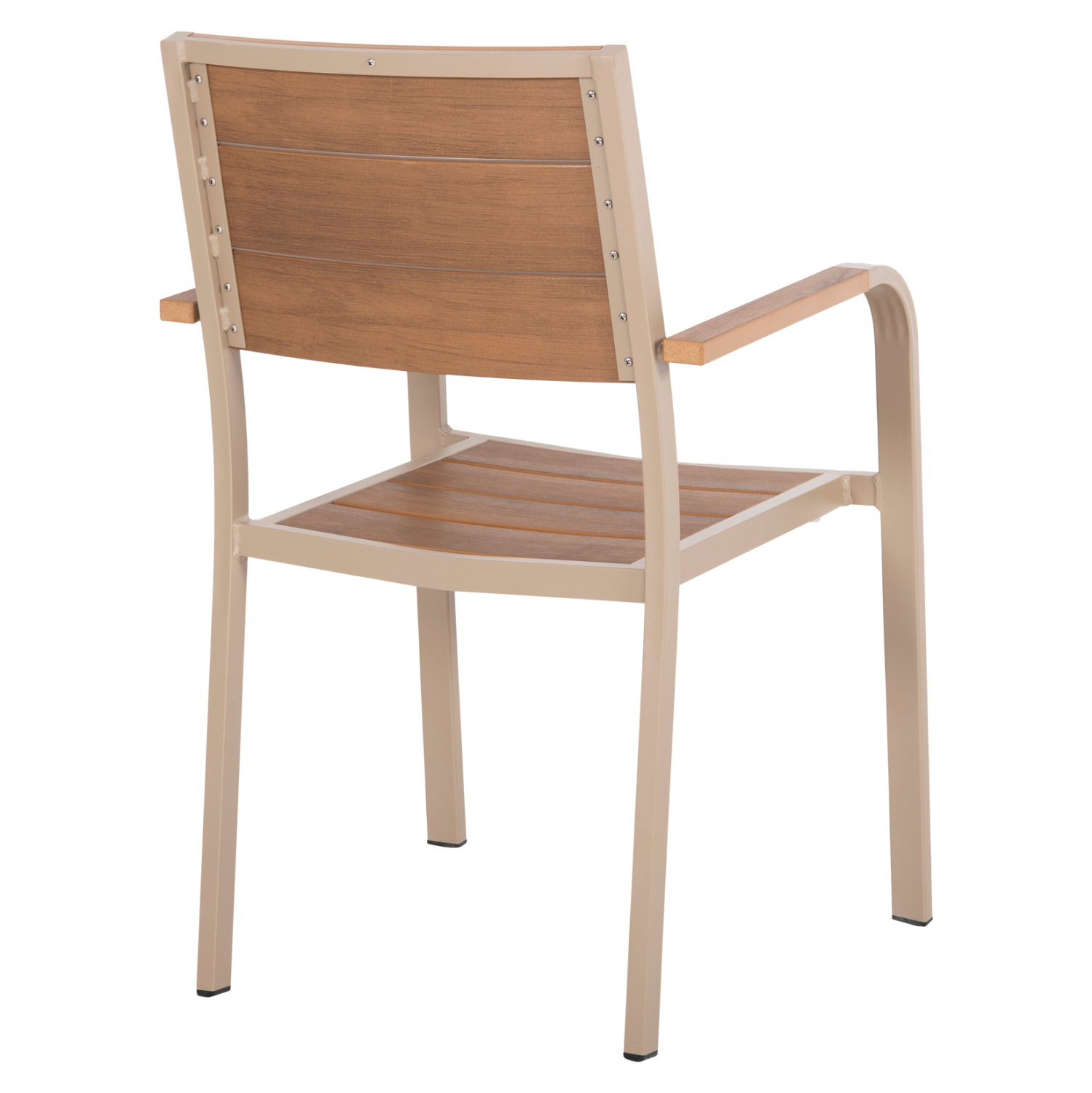 ΠΟΛΥΘΡΟΝΑ ΑΛΟΥΜΙΝΙΟΥ SAGA HM5127.04 ΣΑΜΠΑΝΙ ΜΕ POLYWOOD 55x52x86Yεκ. 5